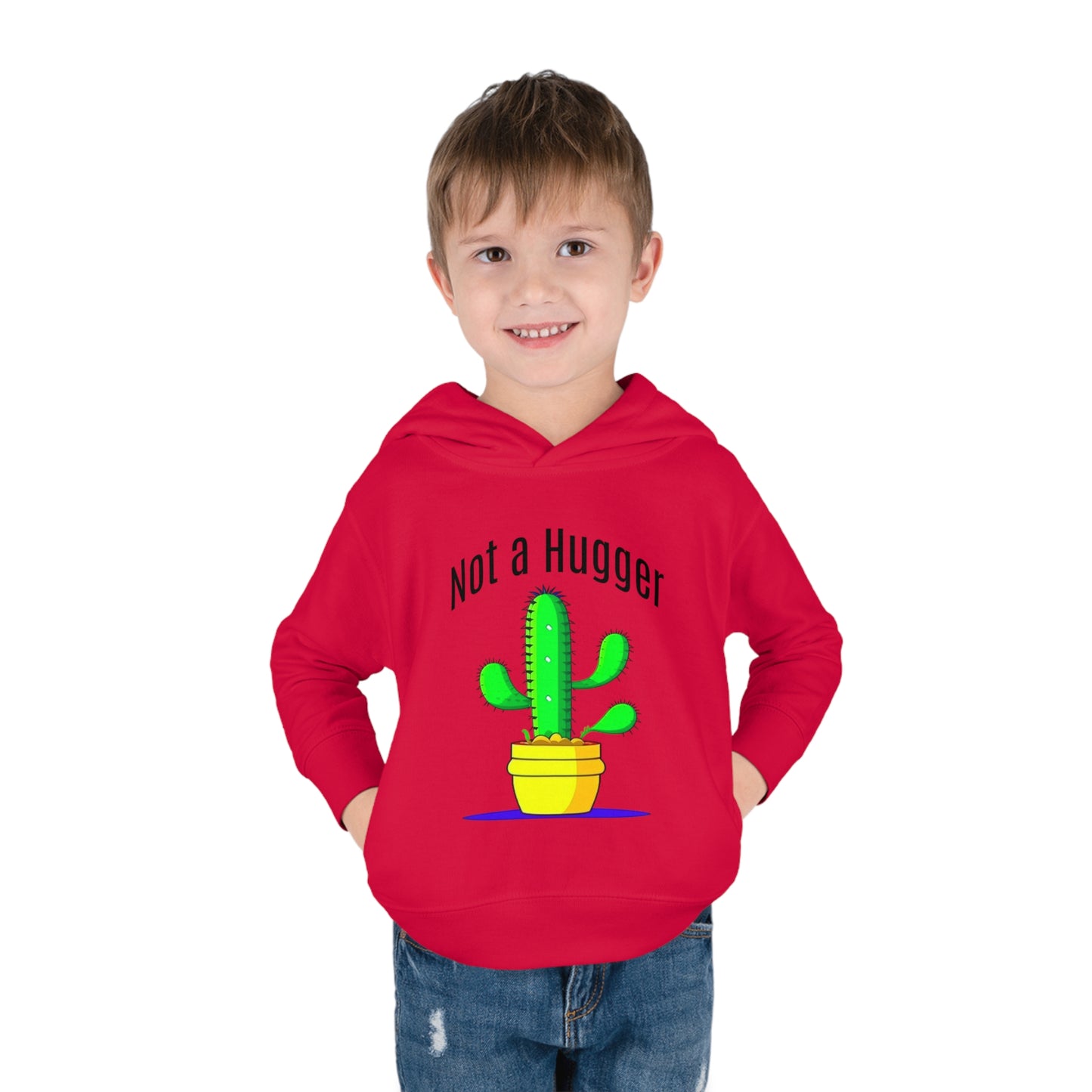 Not a Hugger Toddler Pullover Fleece Hoodie for someone who appreciates personal space and values their own bubble