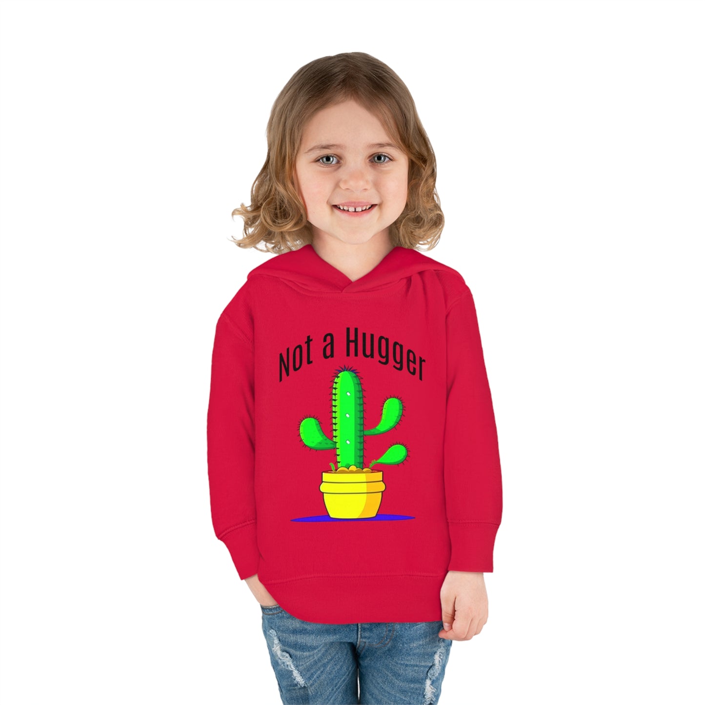 Not a Hugger Toddler Pullover Fleece Hoodie for someone who appreciates personal space and values their own bubble