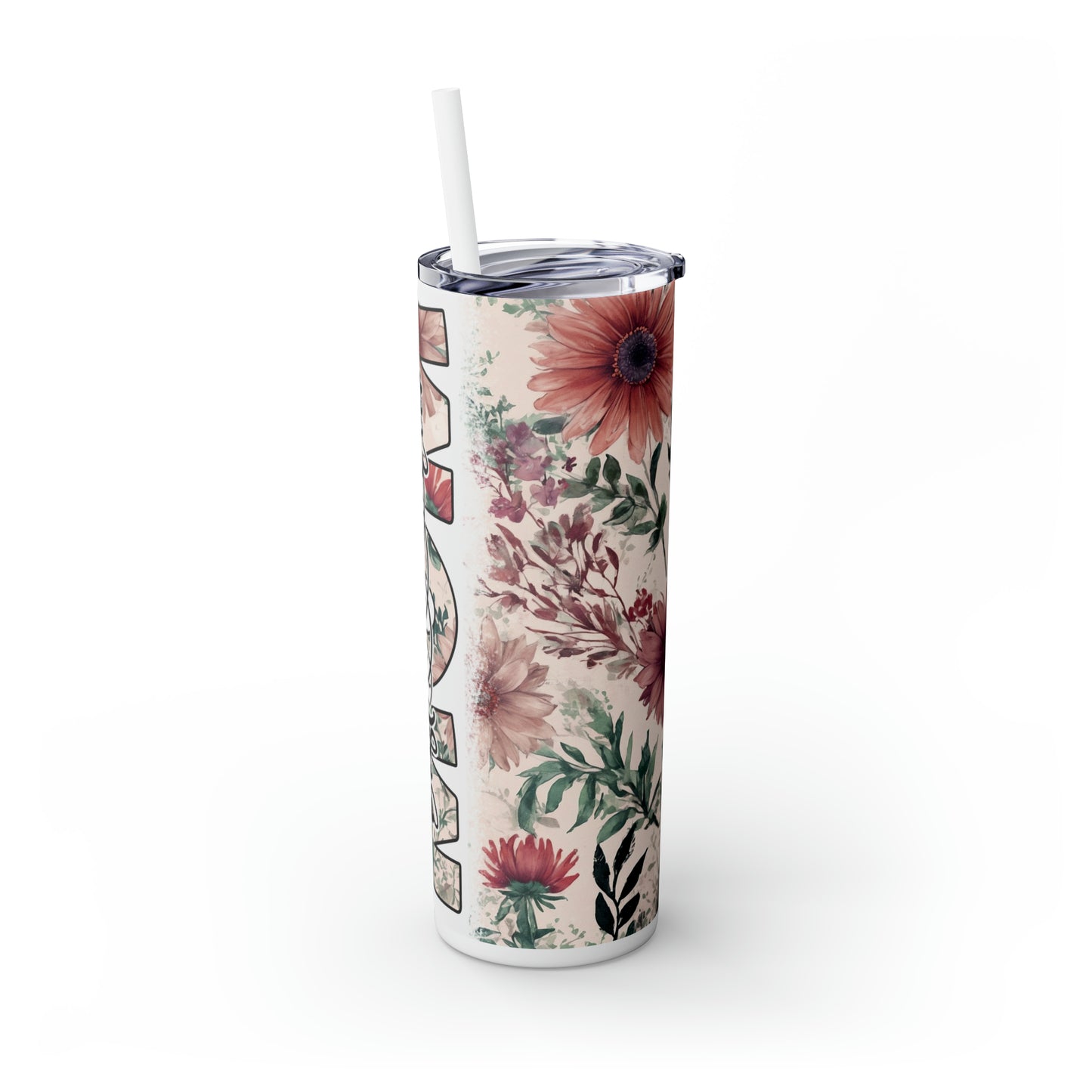 Best Mom Ever, Gift for Mom, Mother's Day Gift,  Skinny Tumbler with Straw, 20oz