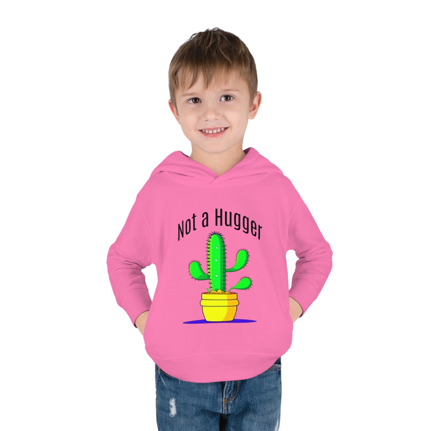 Not a Hugger Toddler Pullover Fleece Hoodie for someone who appreciates personal space and values their own bubble