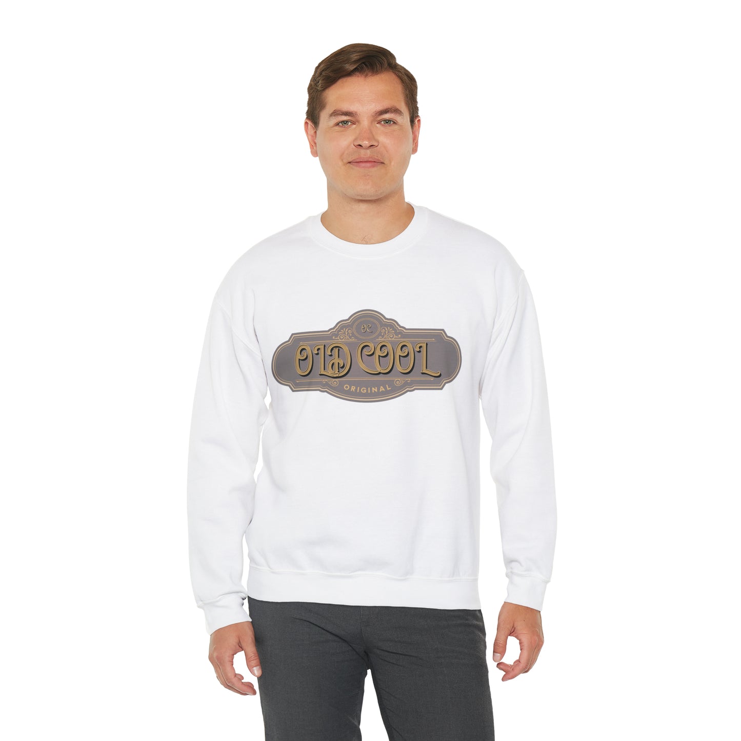 Men's Sweatshirt | Old Cool | Unisex Crewneck Sweatshirt