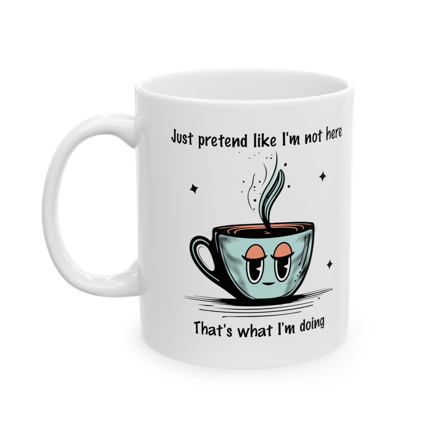 Wishing I was somewhere else Ceramic Coffee Mug, (11oz)