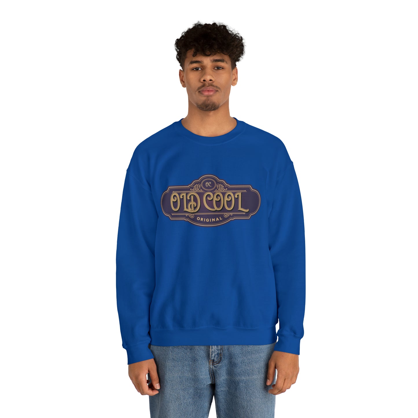 Men's Sweatshirt | Old Cool | Unisex Crewneck Sweatshirt