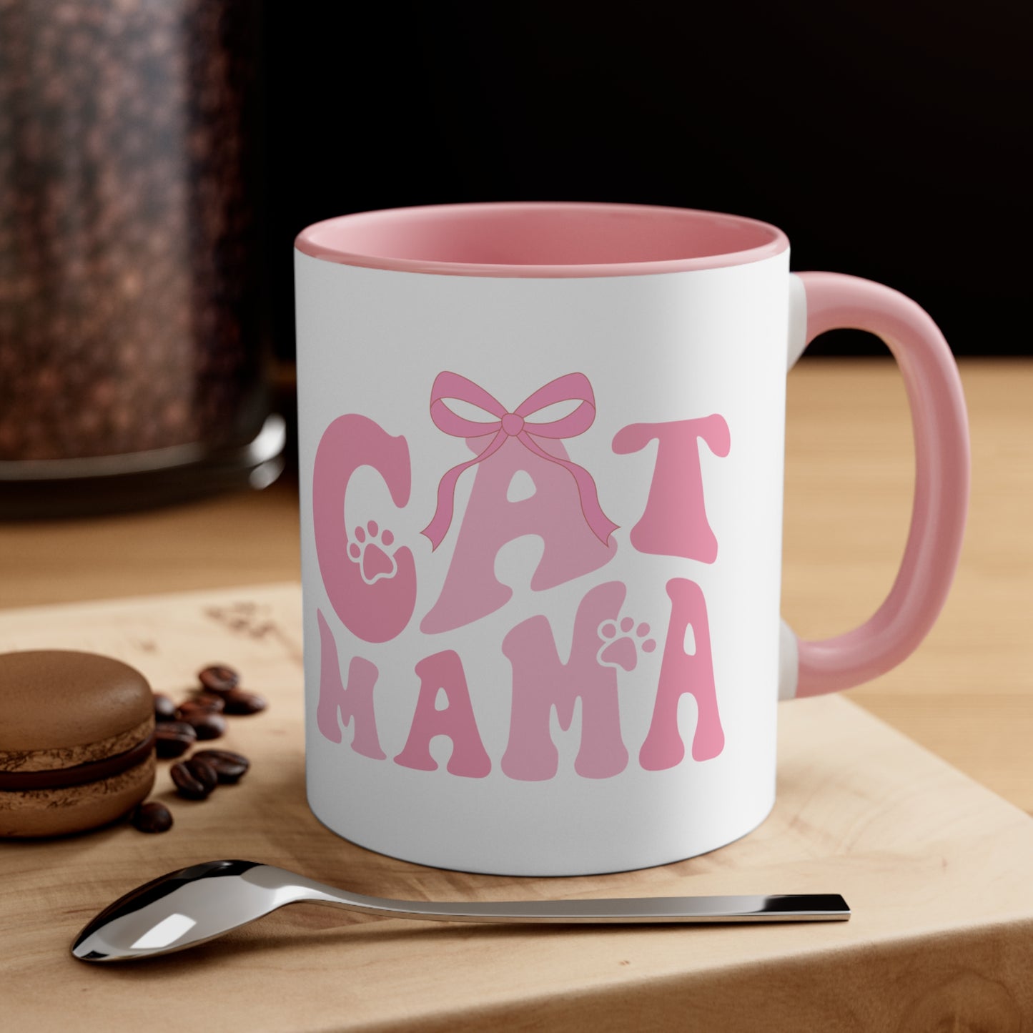 Cat Mama Coffee Mug, 11oz. Gift for the cat lover