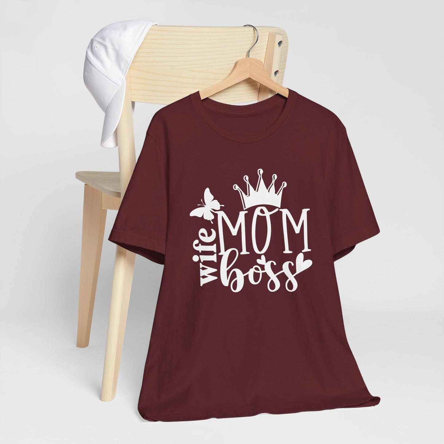 Mother's Day Unisex Jersey Short Sleeve Tee. Wife Mom Boss. Great gift for Mom