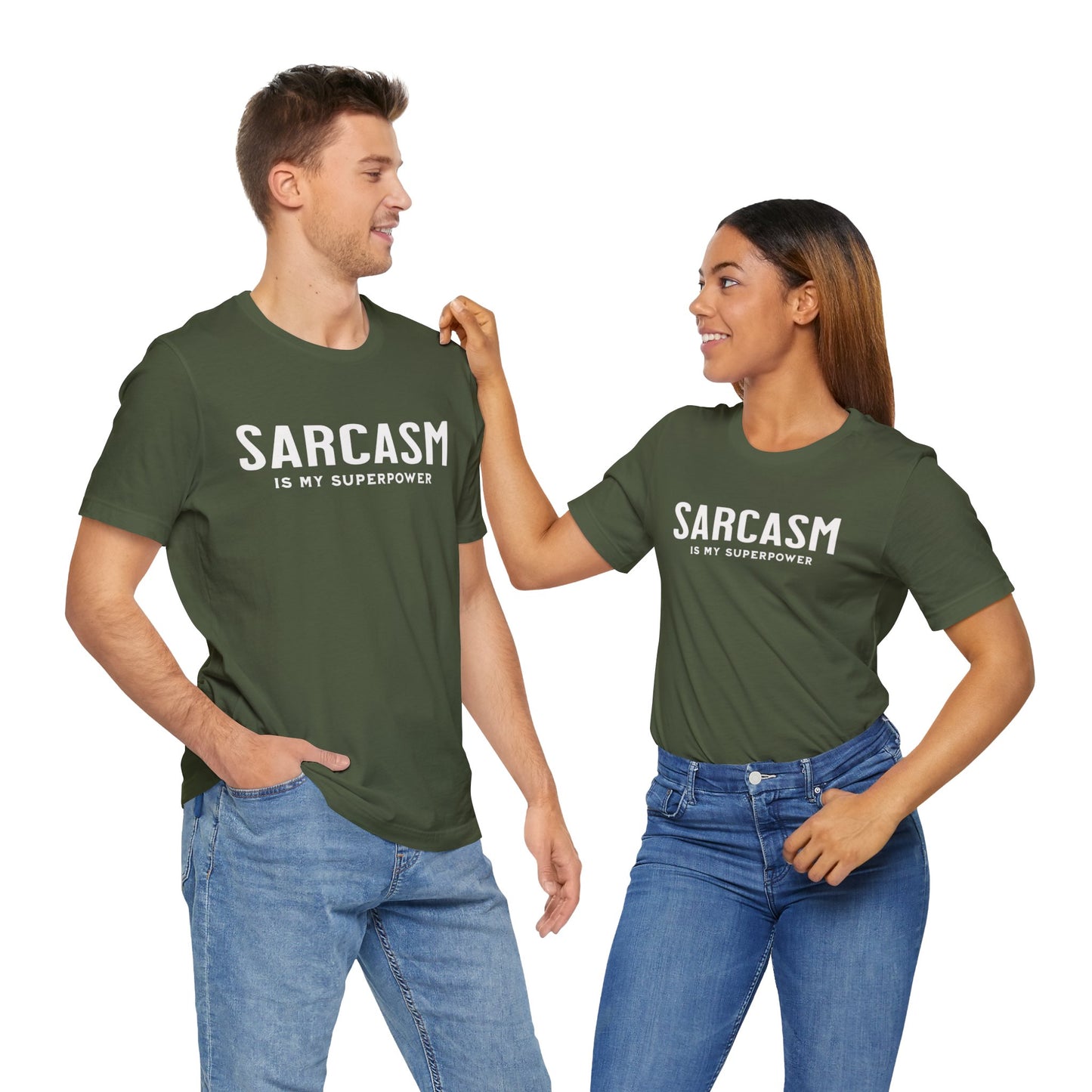 Sarcasm is my Superpower. Have fun with this Unisex Jersey Short Sleeve Tee