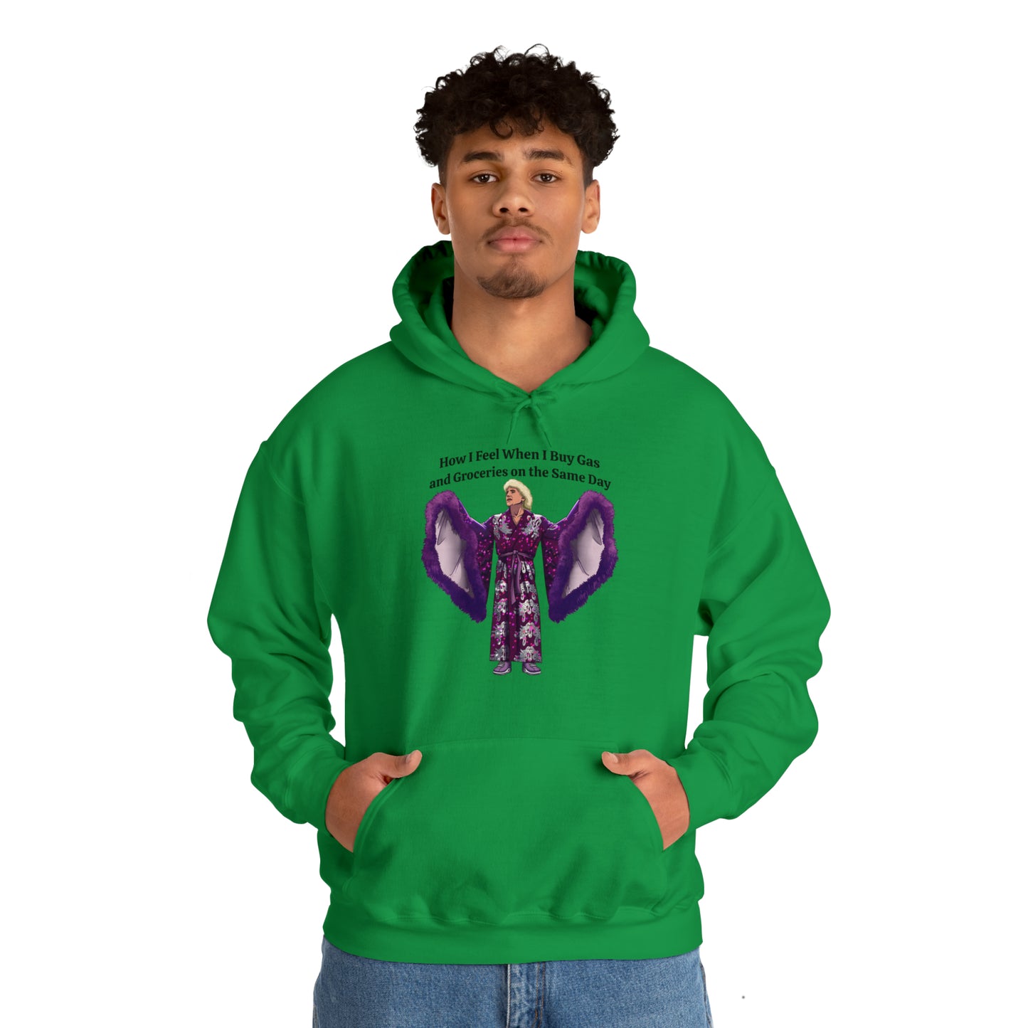 Hooded Sweatshirt | How I Feel When I Buy Gas and Groceries on the Same Day | Unisex