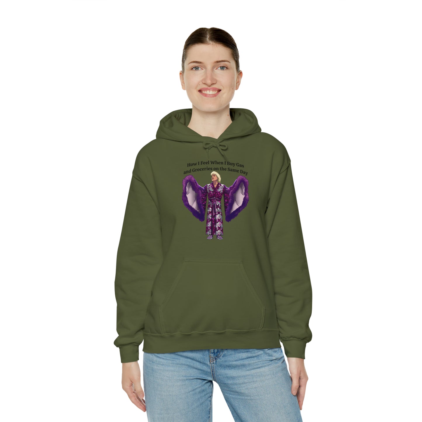 Hooded Sweatshirt | How I Feel When I Buy Gas and Groceries on the Same Day | Unisex