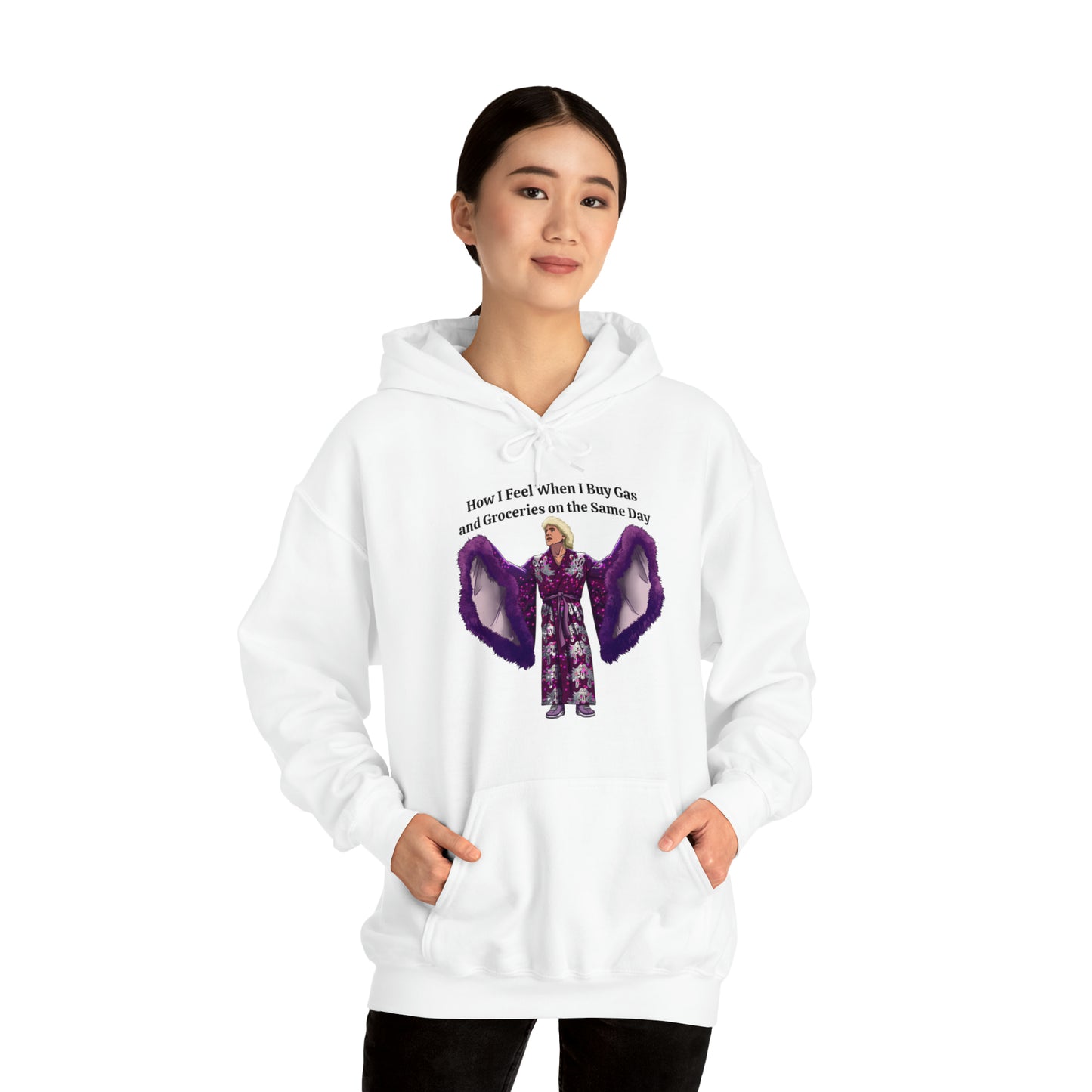 Hooded Sweatshirt | How I Feel When I Buy Gas and Groceries on the Same Day | Unisex