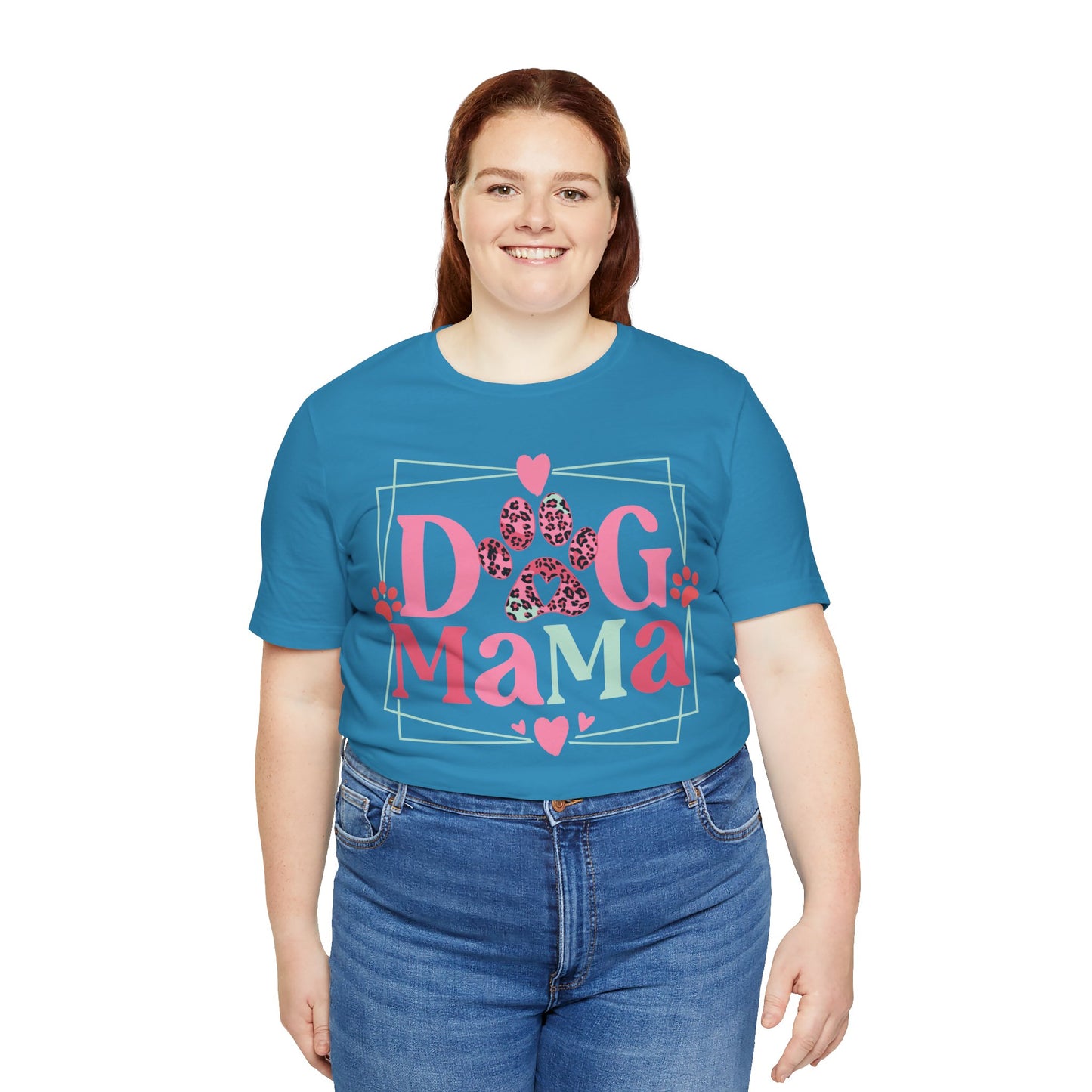 Dog Mama Unisex Jersey Short Sleeve Tee. Great gift for Dog Loving Mama