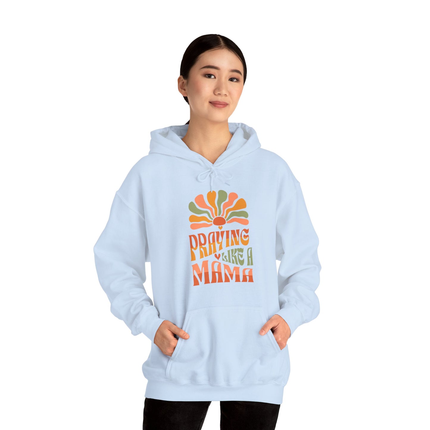 Praying Mama Gift for Mother's Day Unisex Heavy Blend™ Hooded Sweatshirt