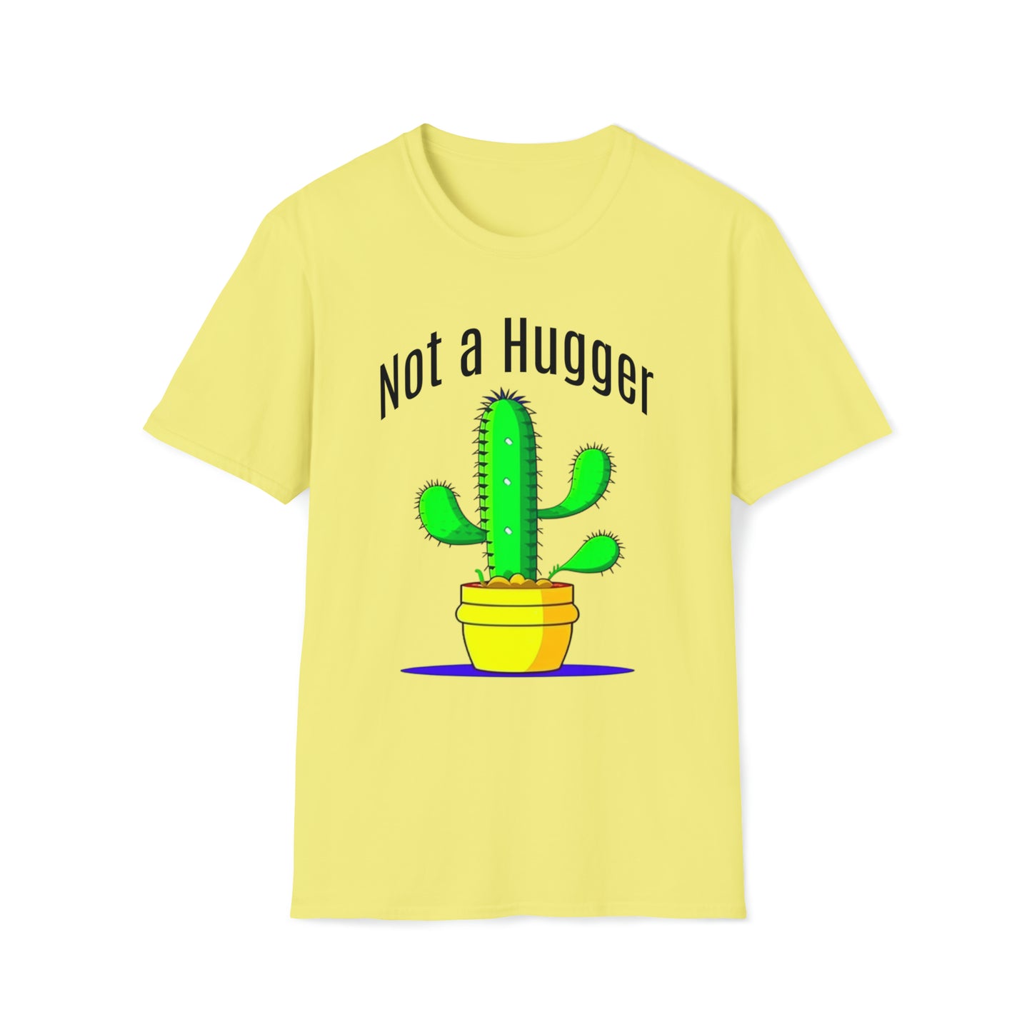 Not a Hugger  Softstyle Unisex T-Shirt for someone who appreciates personal space and values their own bubble.