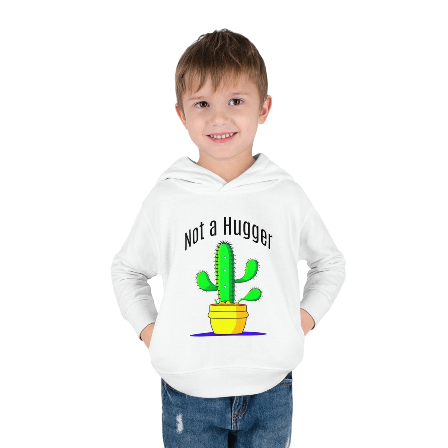 Not a Hugger Toddler Pullover Fleece Hoodie for someone who appreciates personal space and values their own bubble