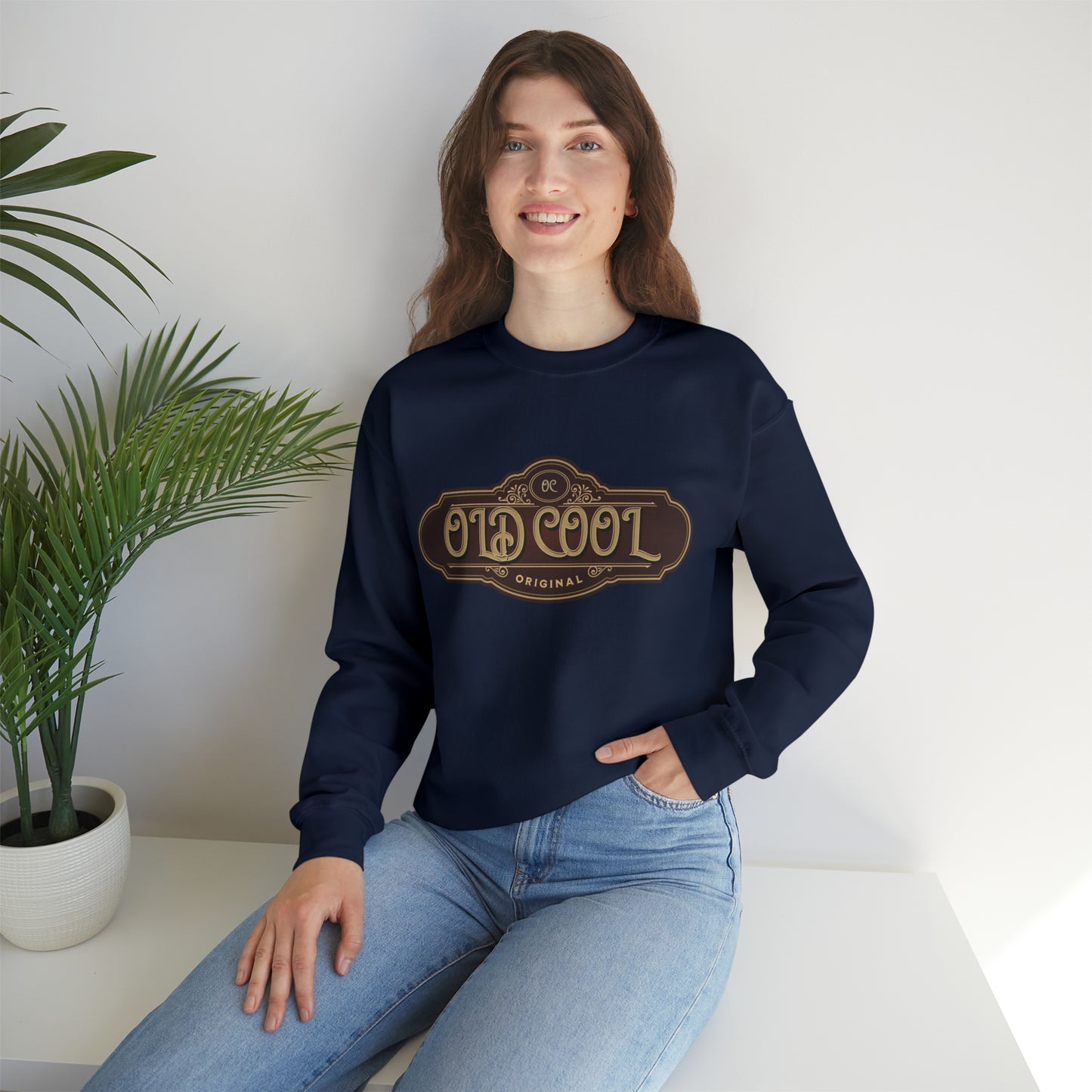 Men's Sweatshirt | Old Cool | Unisex Crewneck Sweatshirt