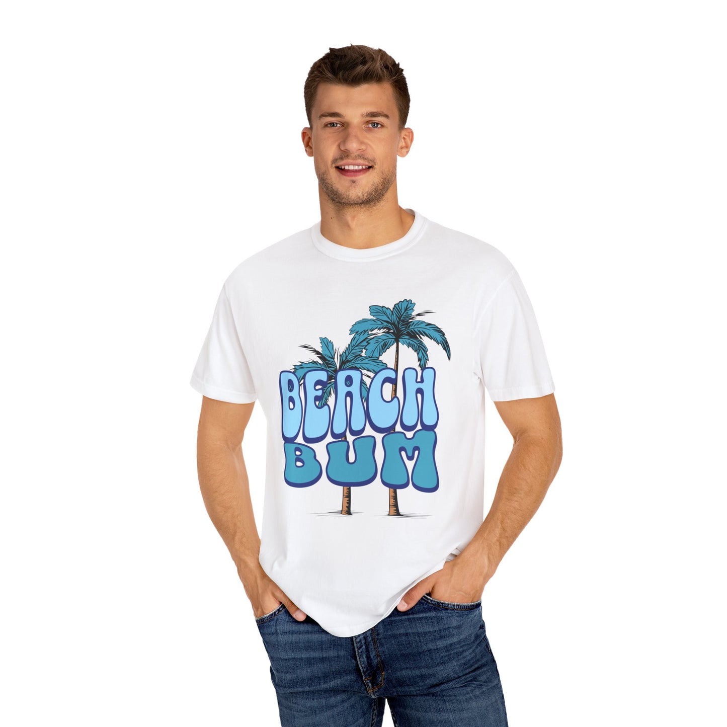 Beach Bum Unisex Comfort Colors T-shirt. Great to wear to the beach on your vacation or just the love of the ocean.