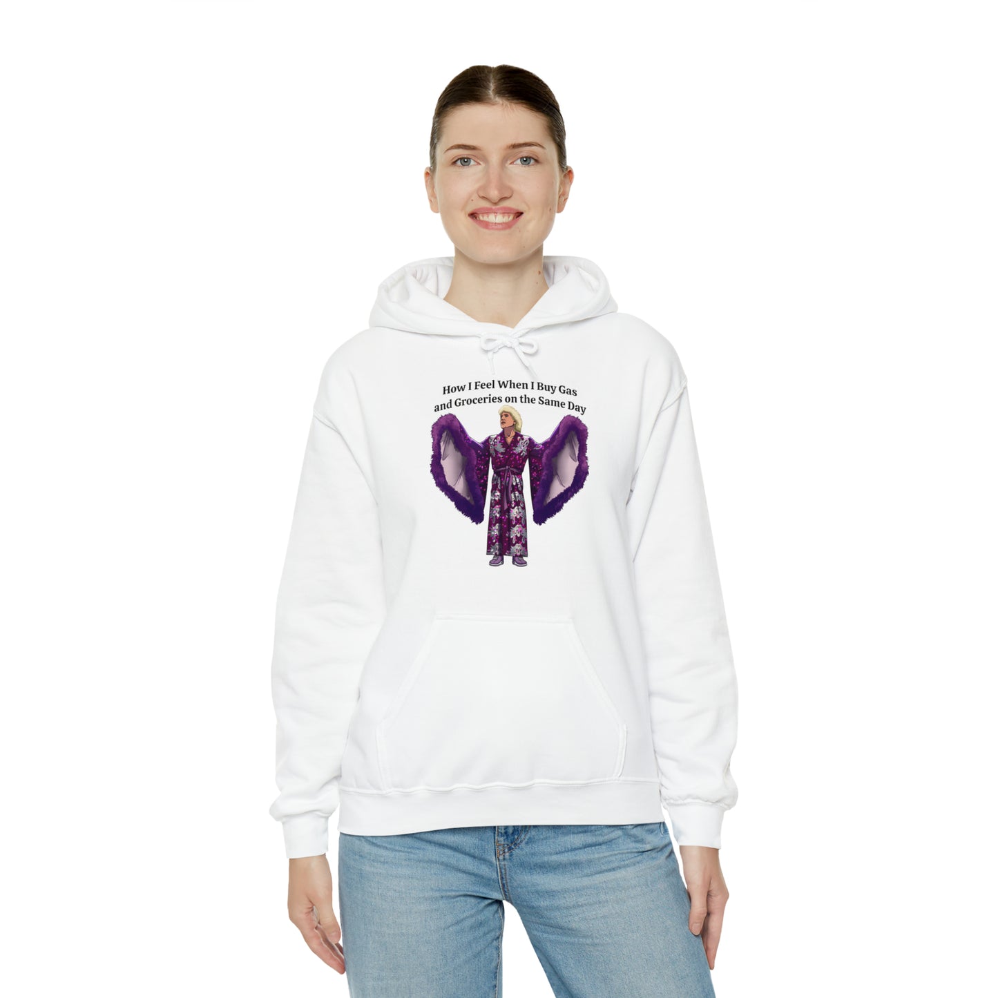 Hooded Sweatshirt | How I Feel When I Buy Gas and Groceries on the Same Day | Unisex