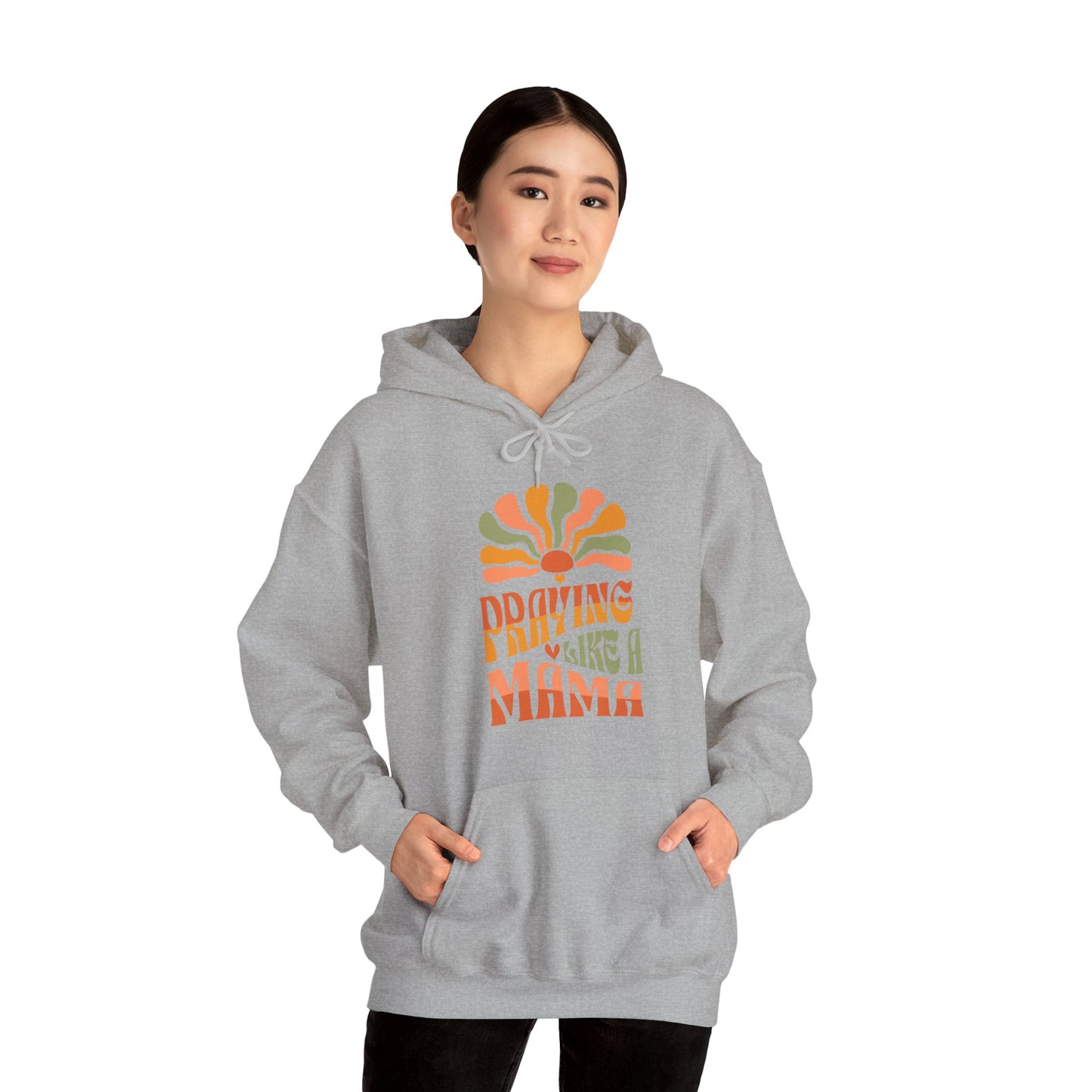 Praying Mama Gift for Mother's Day Unisex Heavy Blend™ Hooded Sweatshirt