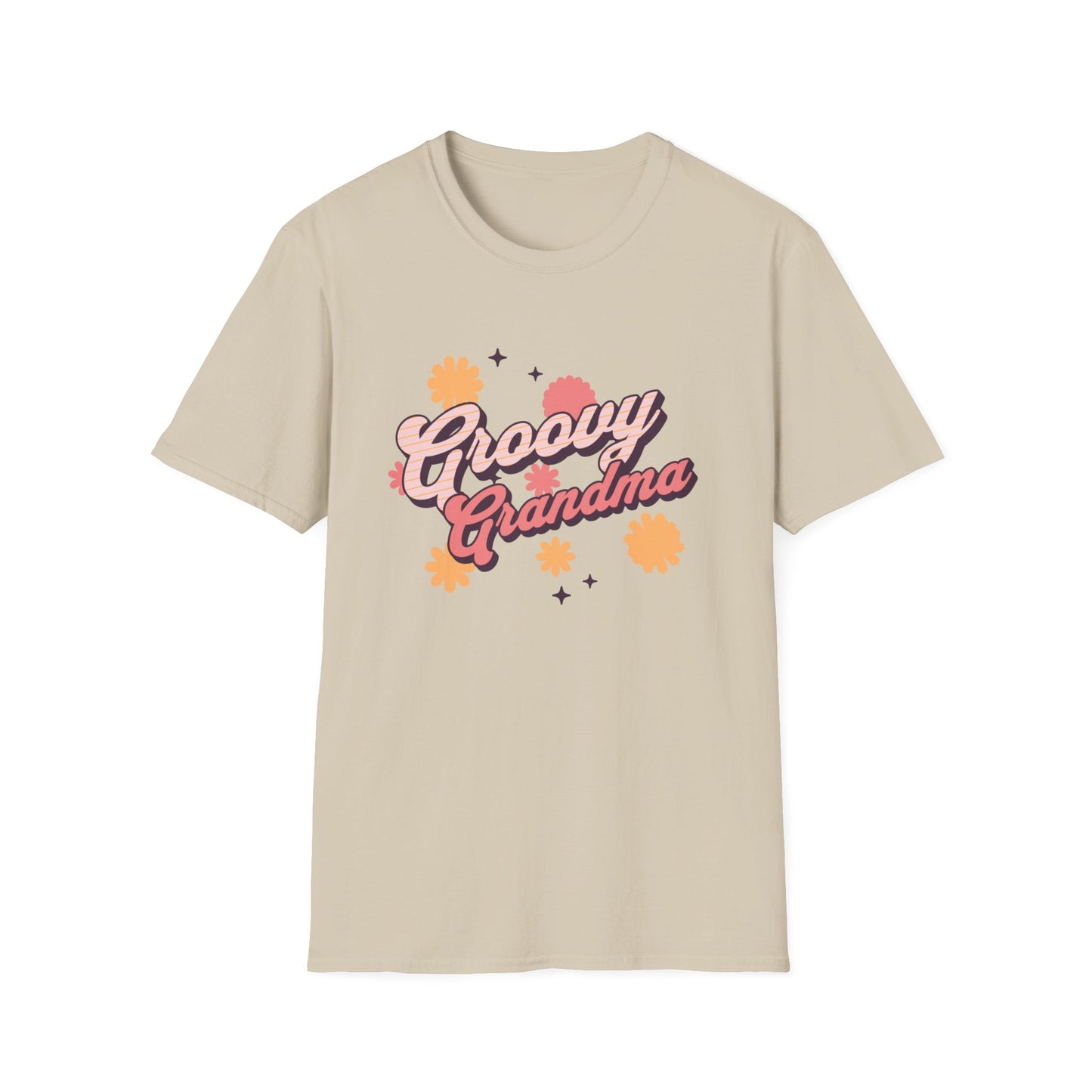 Groovy Grandma Softstyle T-Shirt. Great gift for grandma, mom, sister, friend