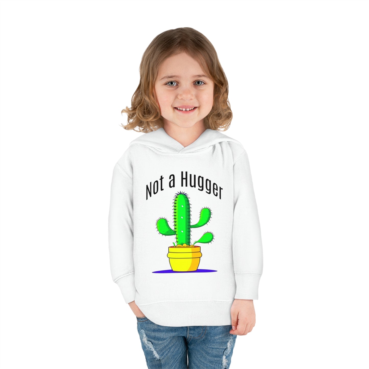 Not a Hugger Toddler Pullover Fleece Hoodie for someone who appreciates personal space and values their own bubble