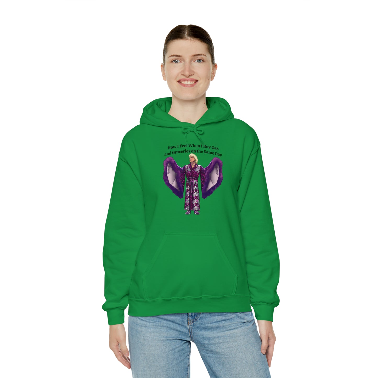 Hooded Sweatshirt | How I Feel When I Buy Gas and Groceries on the Same Day | Unisex