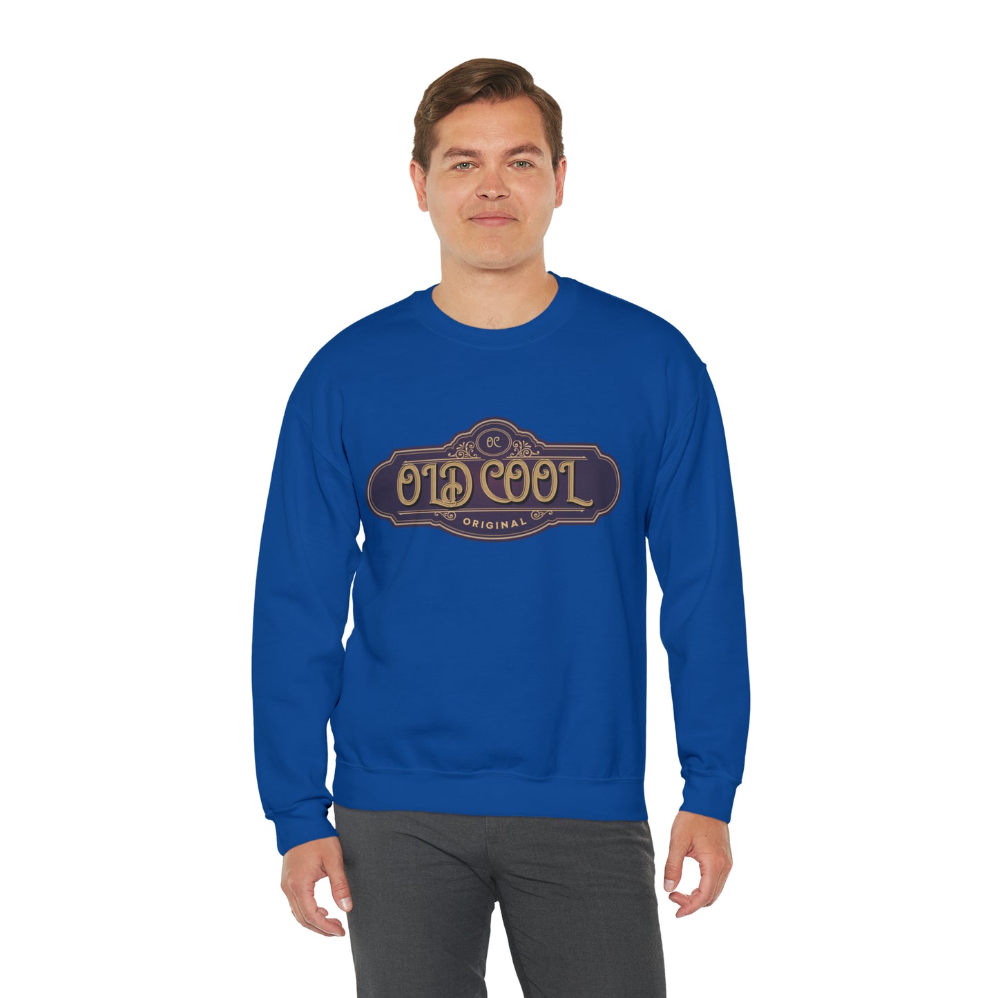 Men's Sweatshirt | Old Cool | Unisex Crewneck Sweatshirt