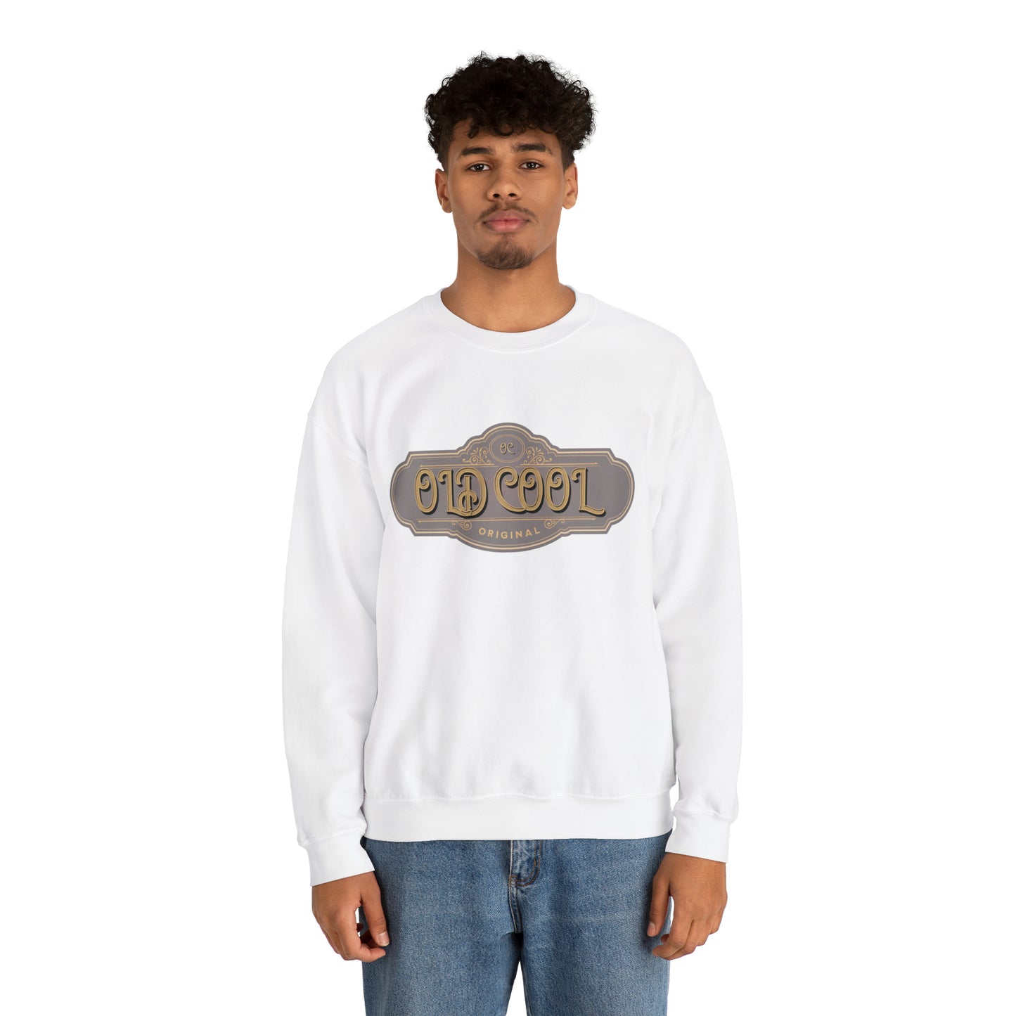 Men's Sweatshirt | Old Cool | Unisex Crewneck Sweatshirt