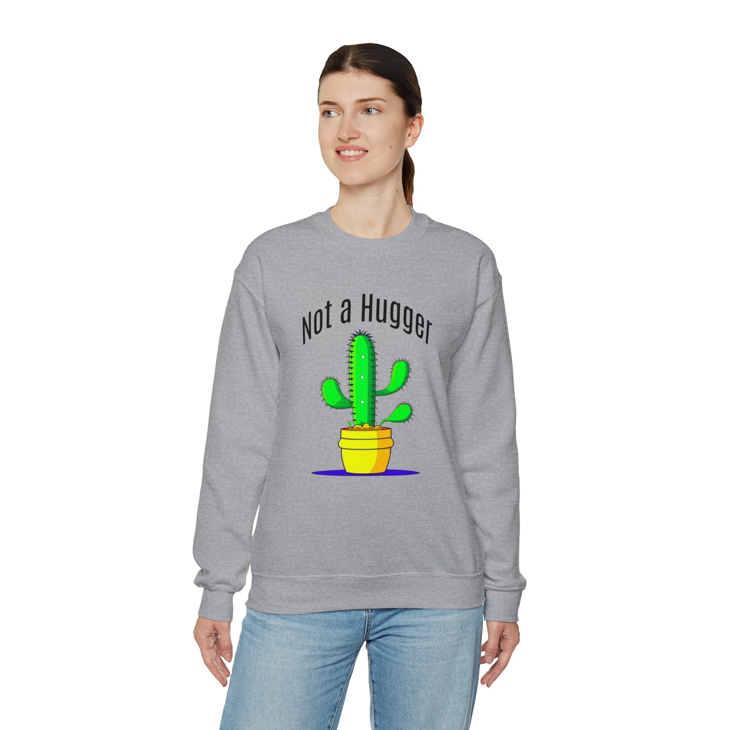 Not a Hugger Unisex Heavy Blend™ Crewneck Sweatshirt | For someone who appreciates personal space and values their own bubble!