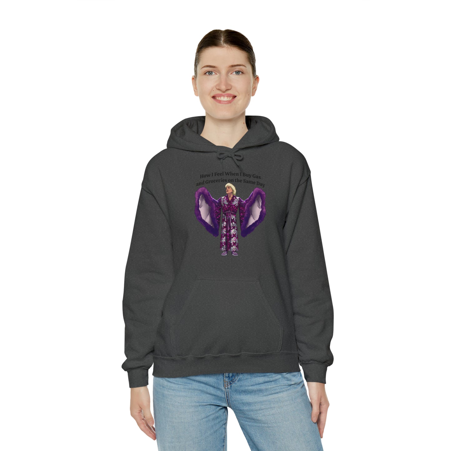 Hooded Sweatshirt | How I Feel When I Buy Gas and Groceries on the Same Day | Unisex