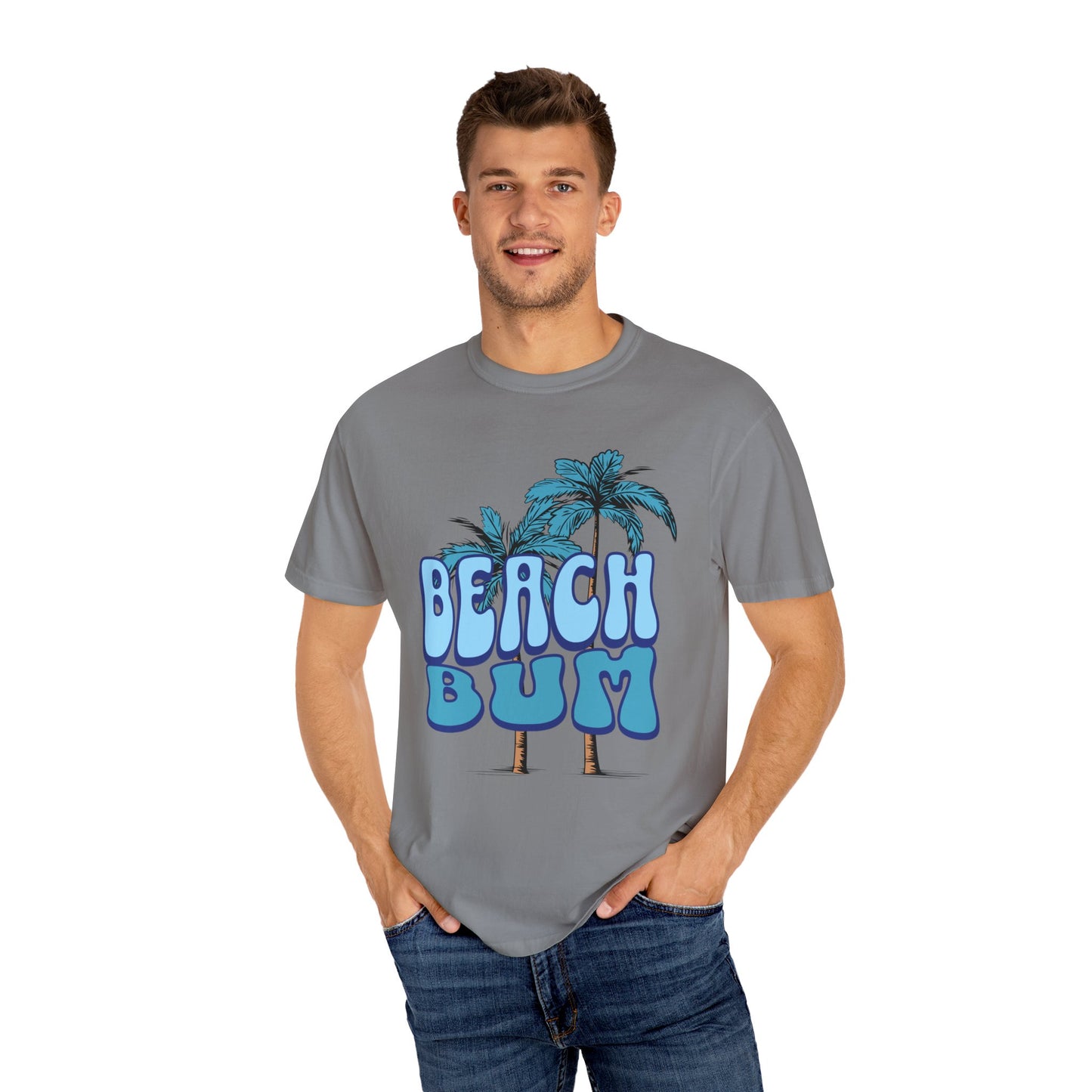 Beach Bum Unisex Comfort Colors T-shirt. Great to wear to the beach on your vacation or just the love of the ocean.