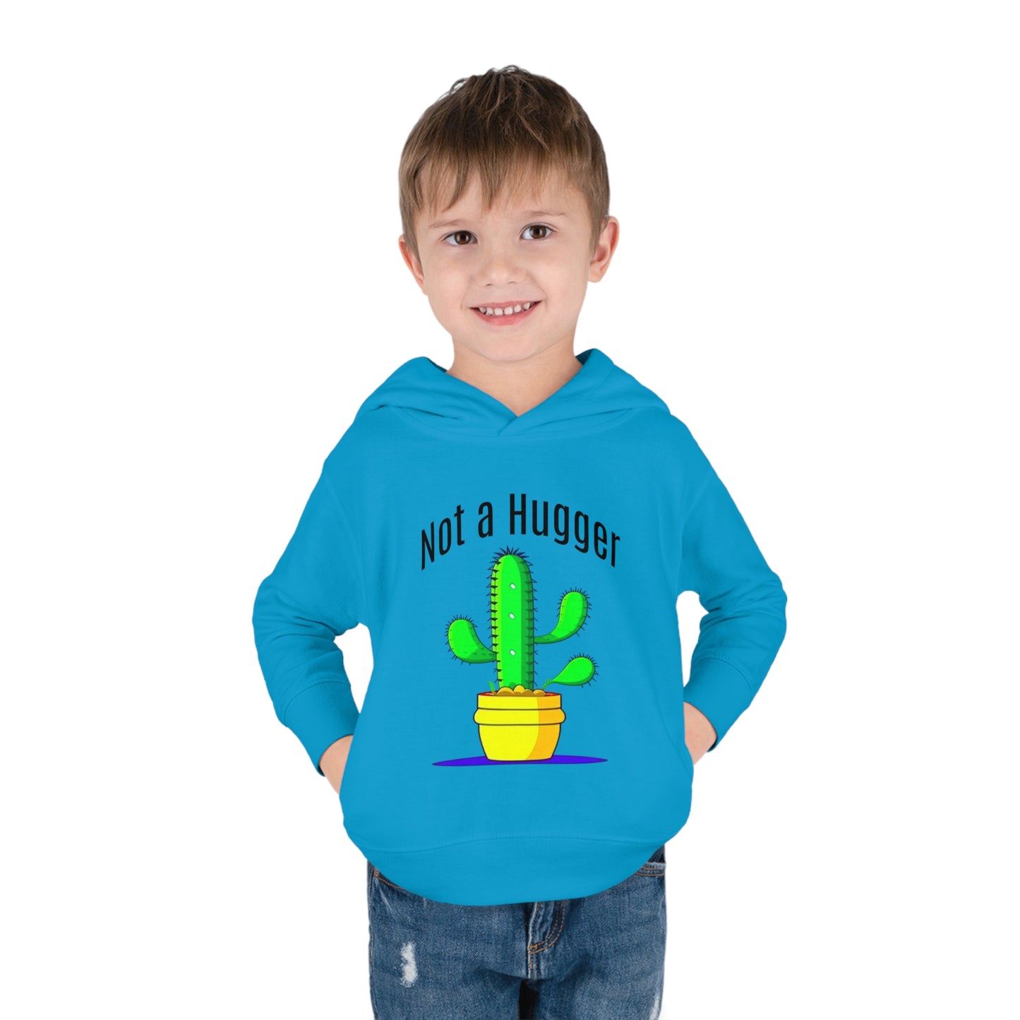 Not a Hugger Toddler Pullover Fleece Hoodie for someone who appreciates personal space and values their own bubble