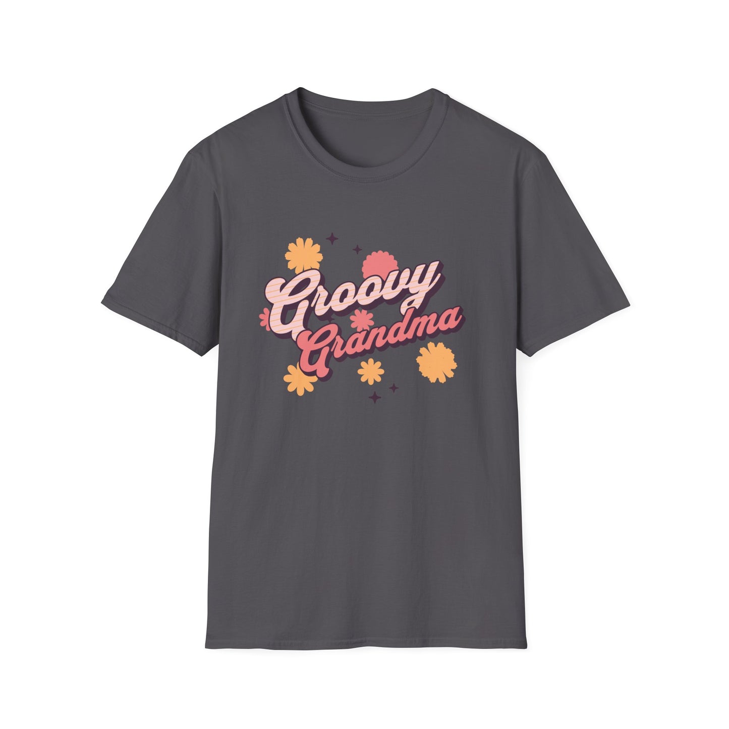 Groovy Grandma Softstyle T-Shirt. Great gift for grandma, mom, sister, friend