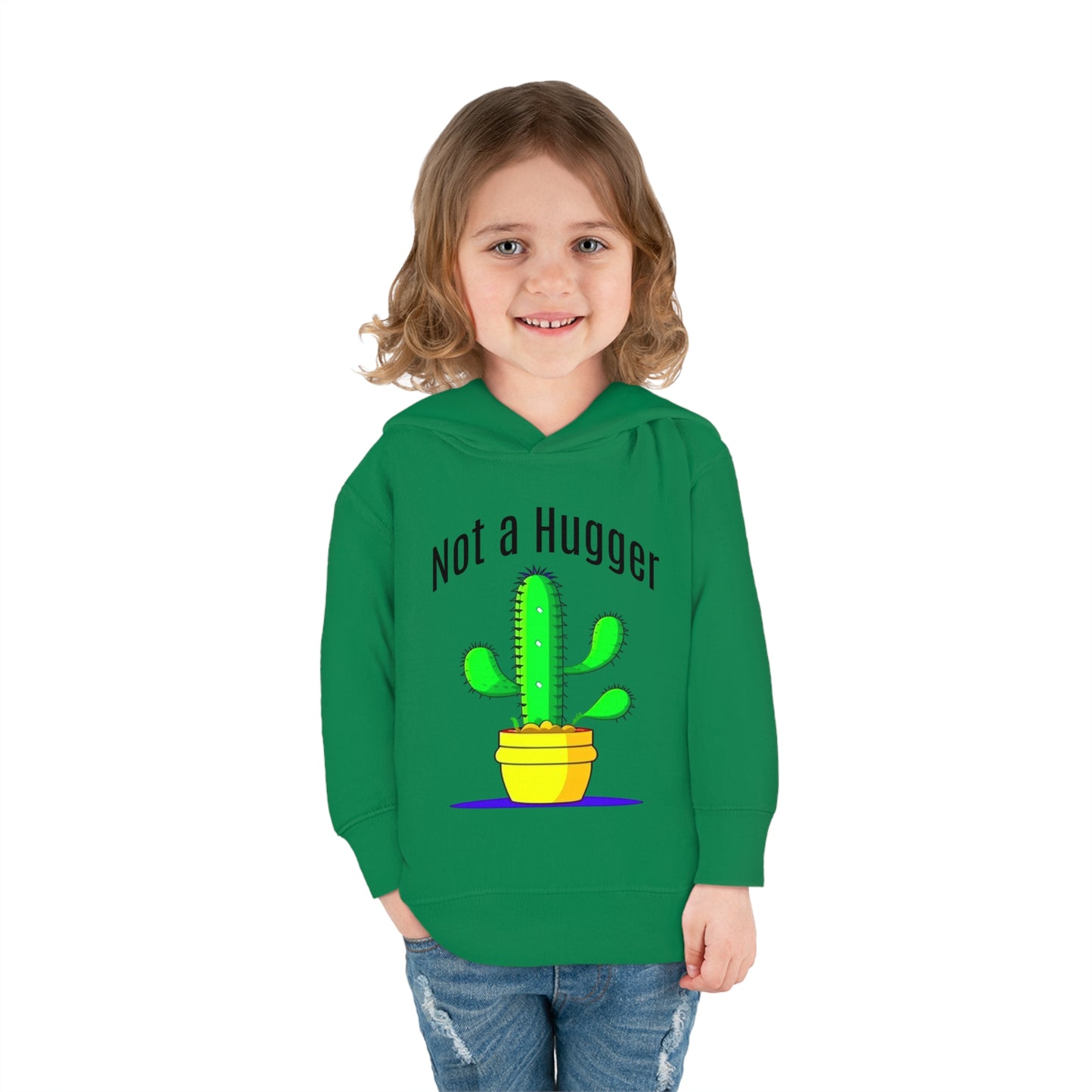 Not a Hugger Toddler Pullover Fleece Hoodie for someone who appreciates personal space and values their own bubble