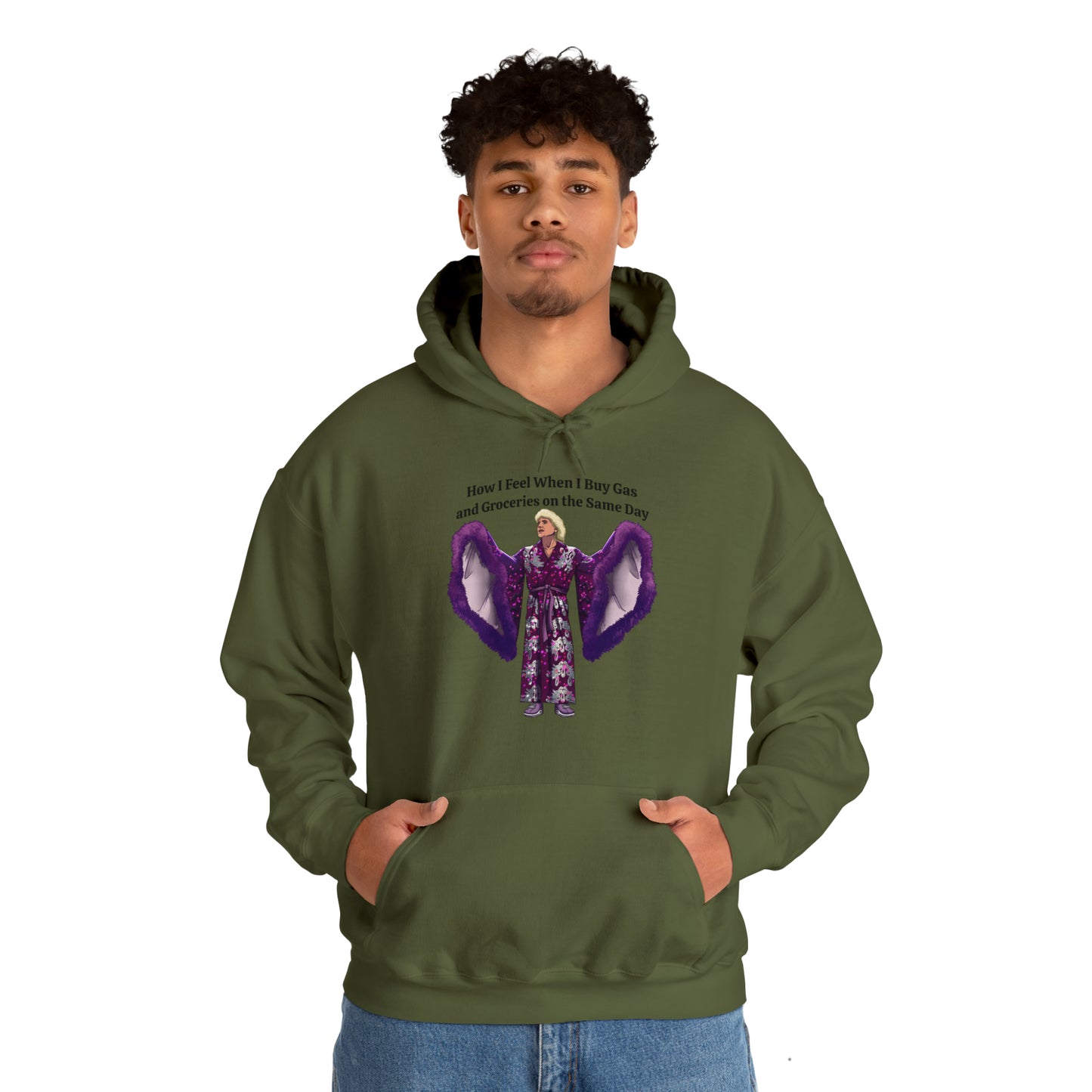 Hooded Sweatshirt | How I Feel When I Buy Gas and Groceries on the Same Day | Unisex