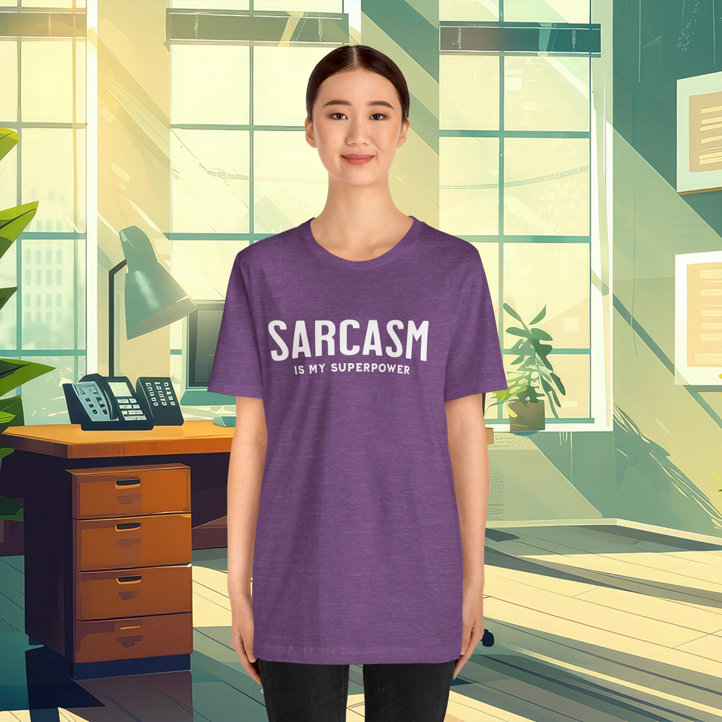 Sarcasm is my Superpower. Have fun with this Unisex Jersey Short Sleeve Tee