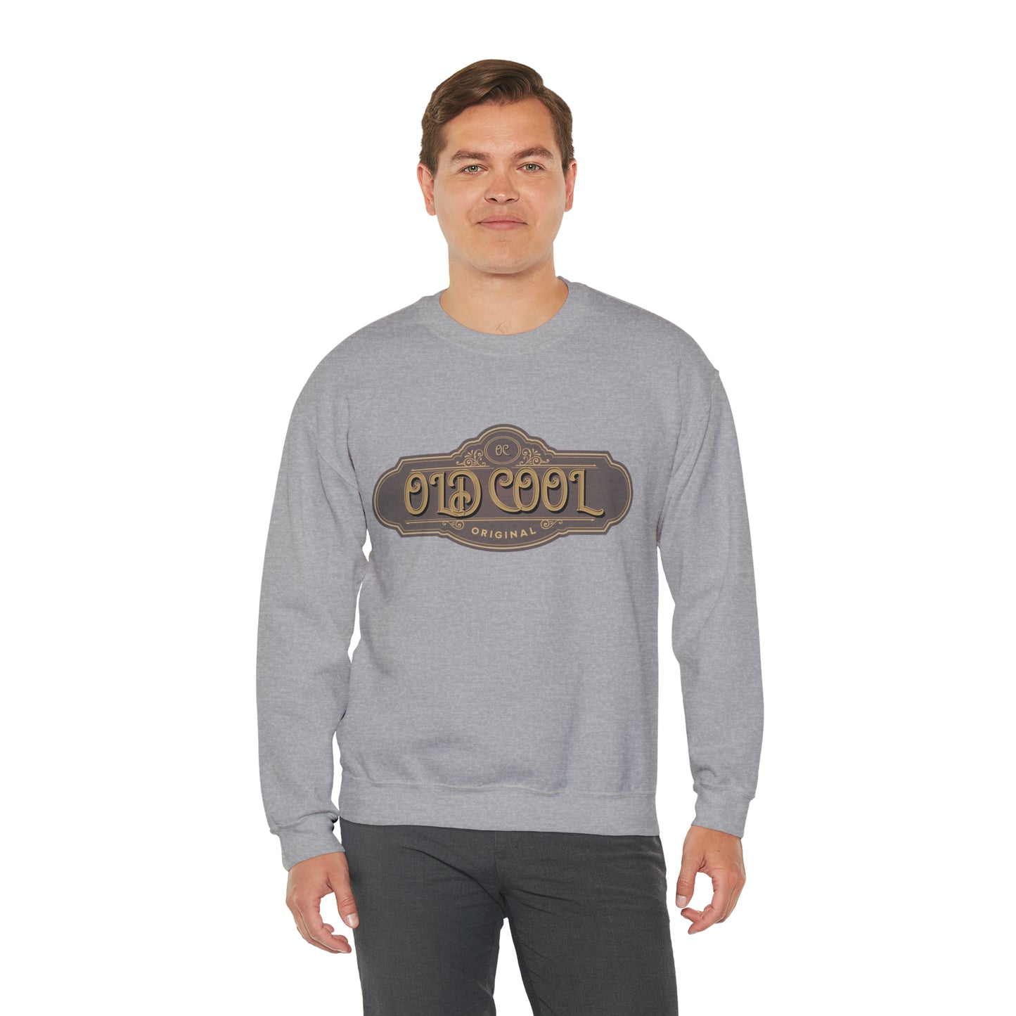 Men's Sweatshirt | Old Cool | Unisex Crewneck Sweatshirt