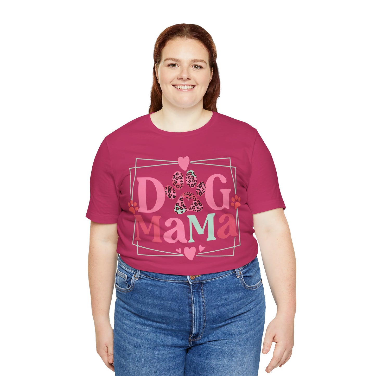 Dog Mama Unisex Jersey Short Sleeve Tee. Great gift for Dog Loving Mama