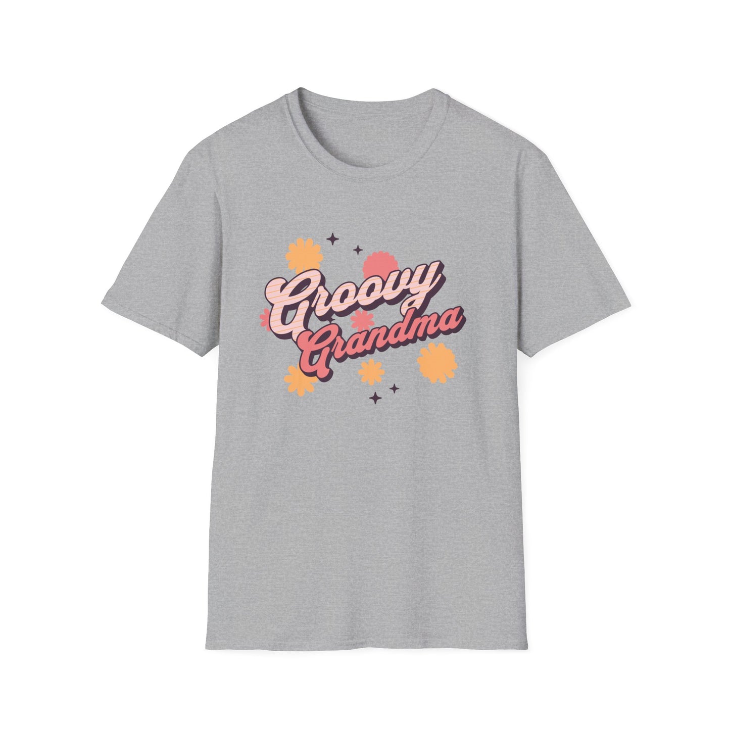 Groovy Grandma Softstyle T-Shirt. Great gift for grandma, mom, sister, friend