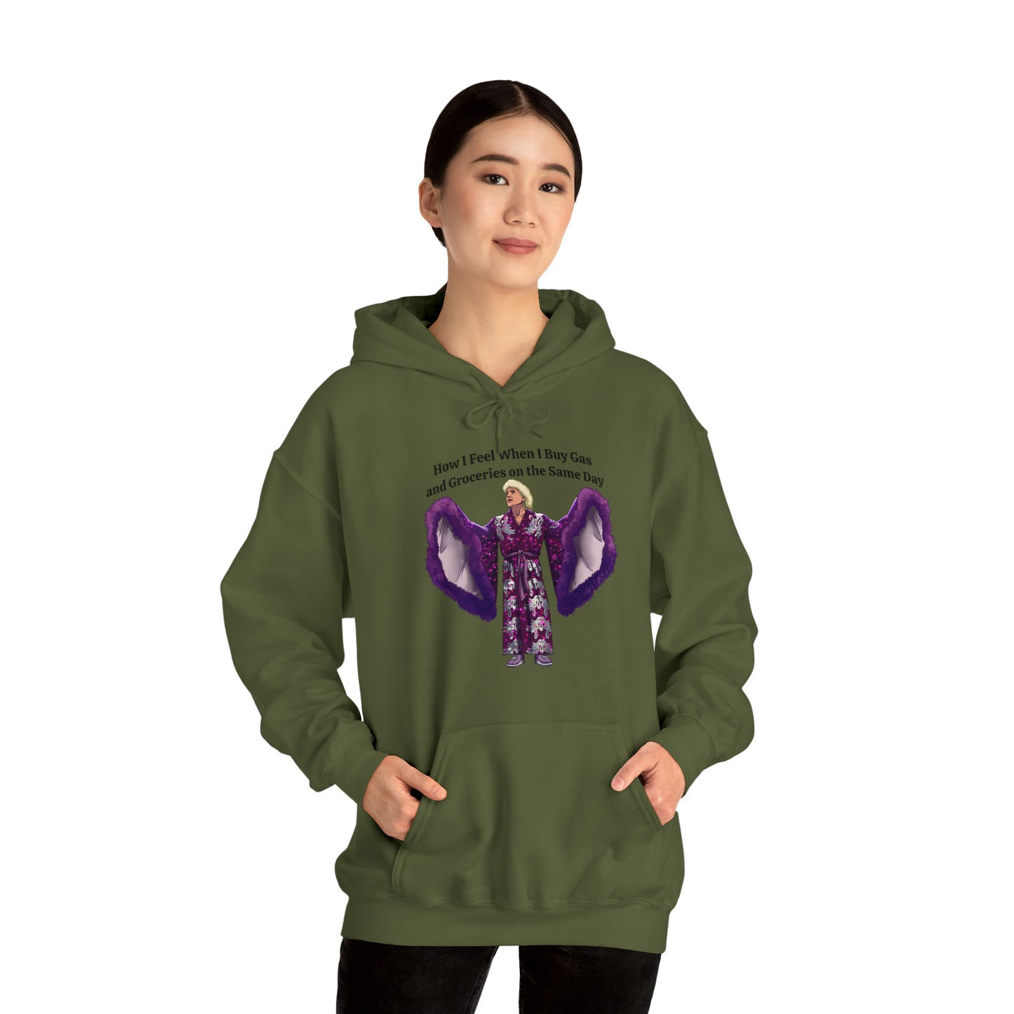 Hooded Sweatshirt | How I Feel When I Buy Gas and Groceries on the Same Day | Unisex