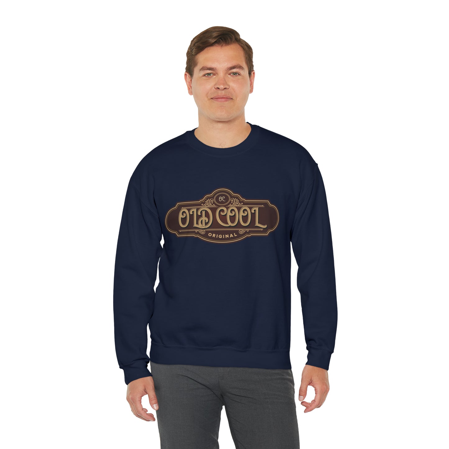 Men's Sweatshirt | Old Cool | Unisex Crewneck Sweatshirt