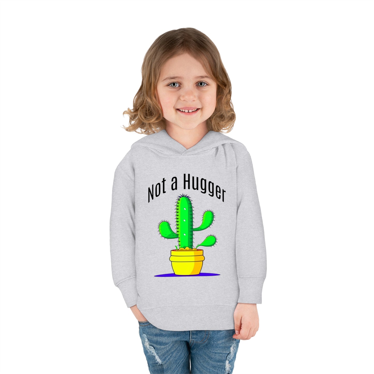 Not a Hugger Toddler Pullover Fleece Hoodie for someone who appreciates personal space and values their own bubble