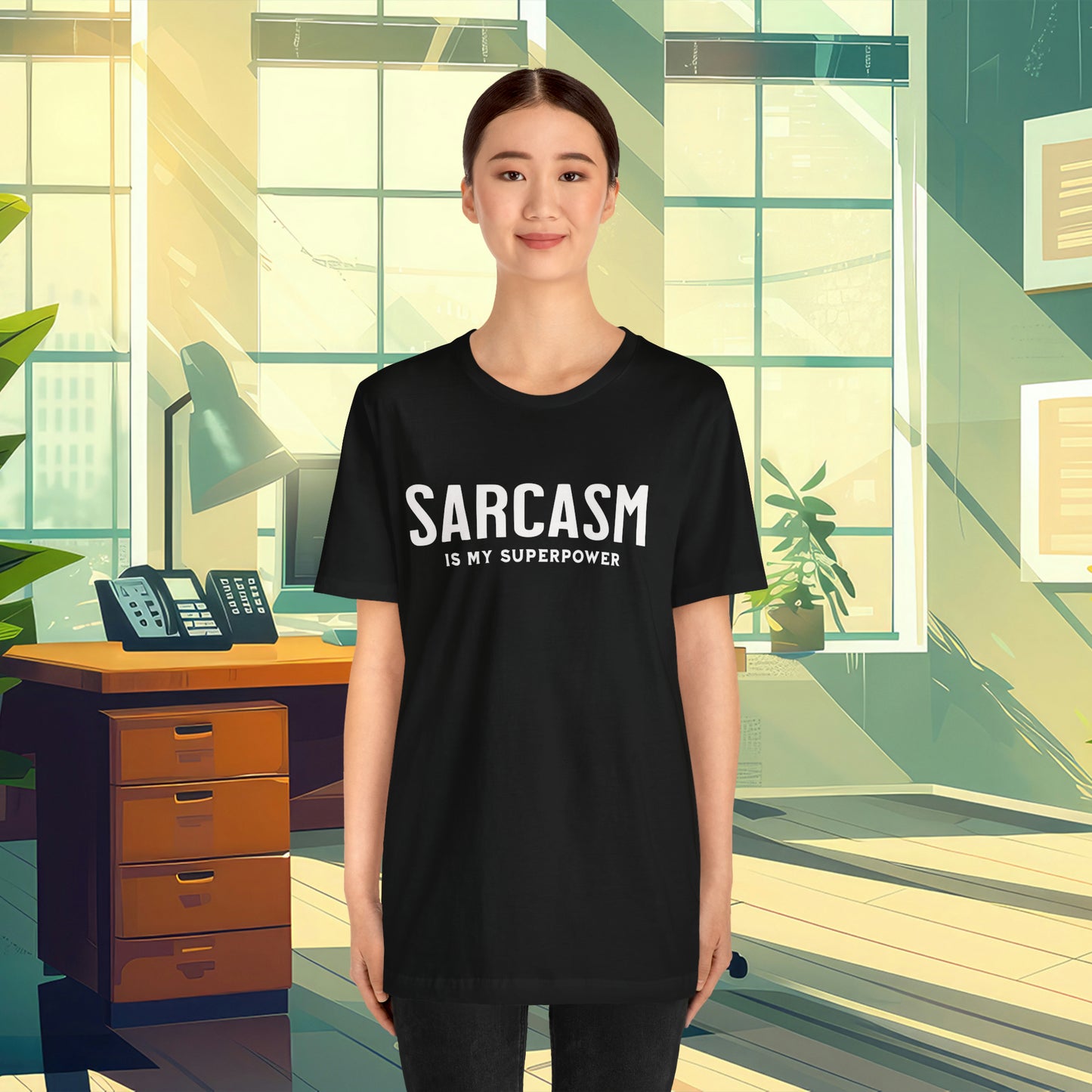 Sarcasm is my Superpower. Have fun with this Unisex Jersey Short Sleeve Tee