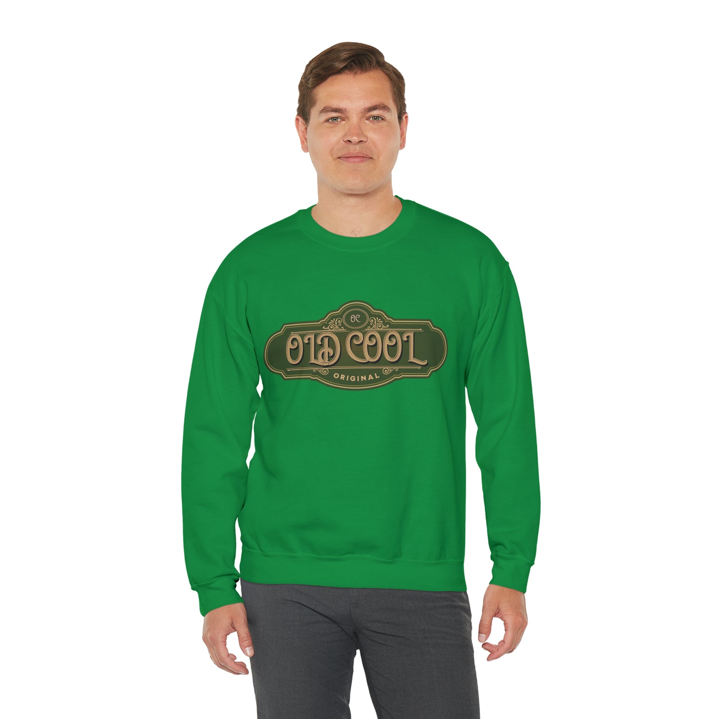 Men's Sweatshirt | Old Cool | Unisex Crewneck Sweatshirt