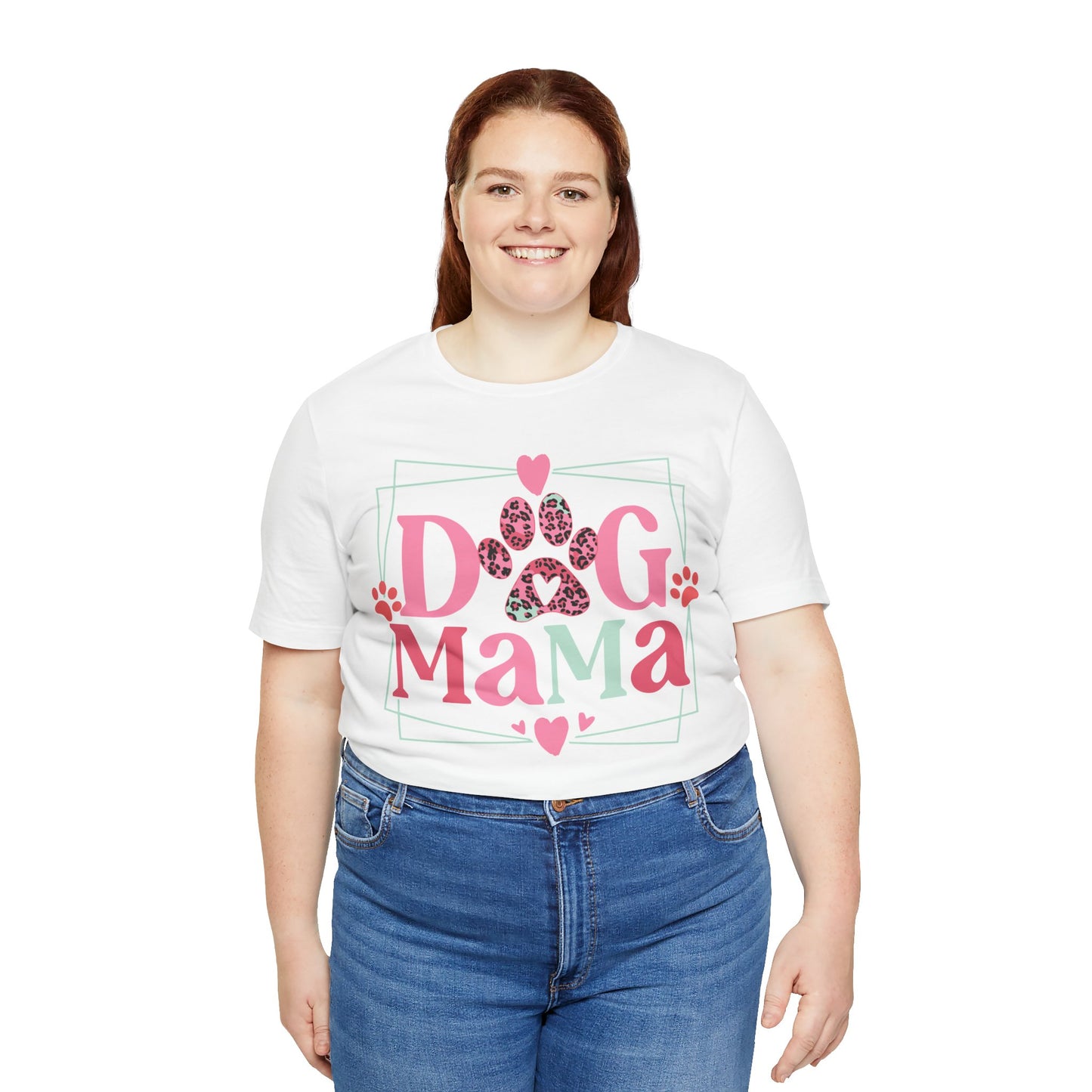 Dog Mama Unisex Jersey Short Sleeve Tee. Great gift for Dog Loving Mama