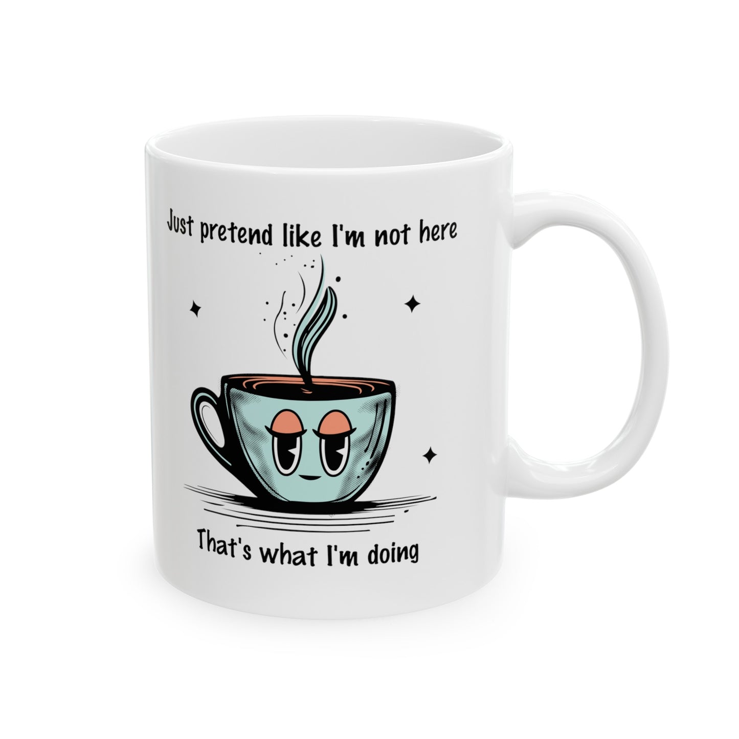 Wishing I was somewhere else Ceramic Coffee Mug, (11oz)