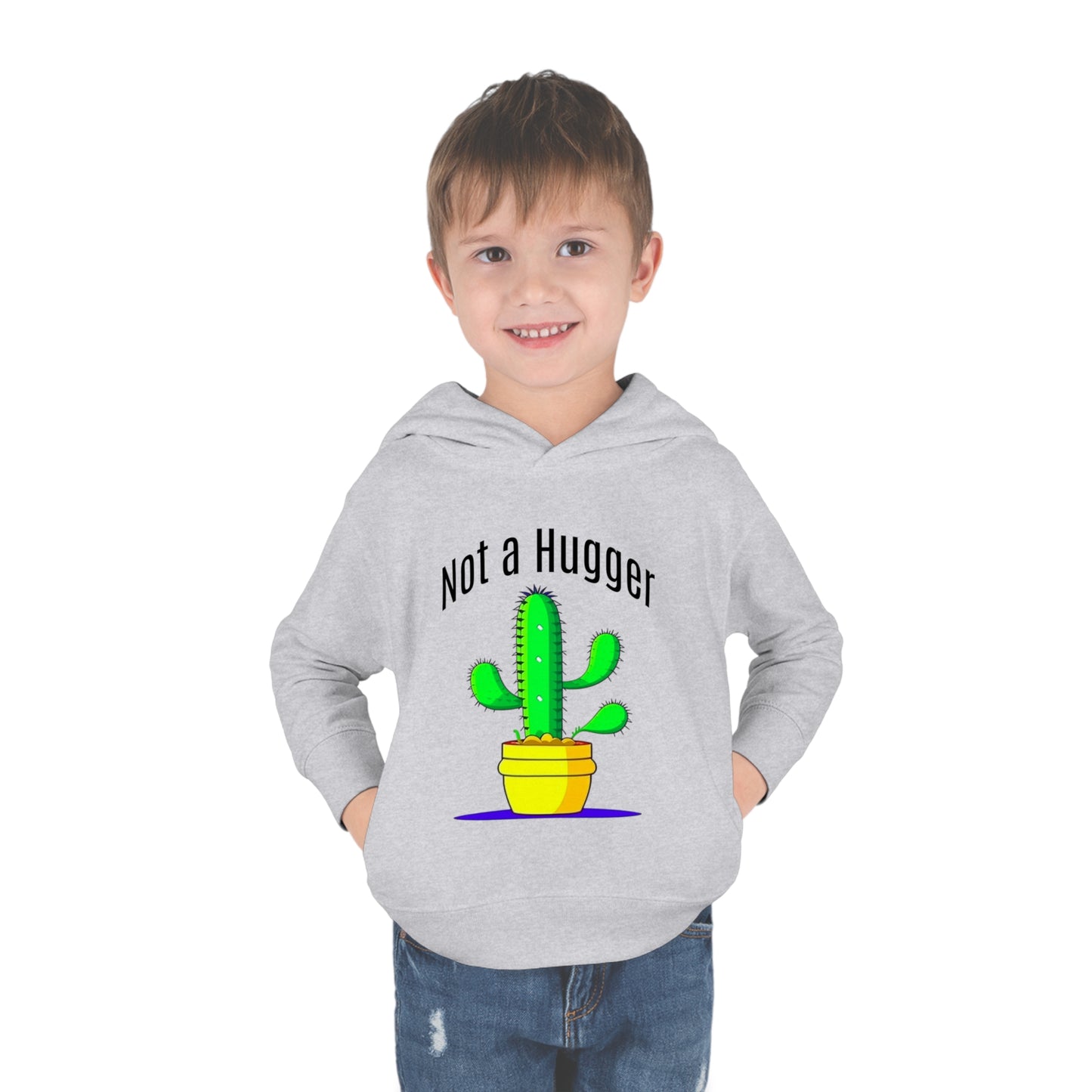 Not a Hugger Toddler Pullover Fleece Hoodie for someone who appreciates personal space and values their own bubble