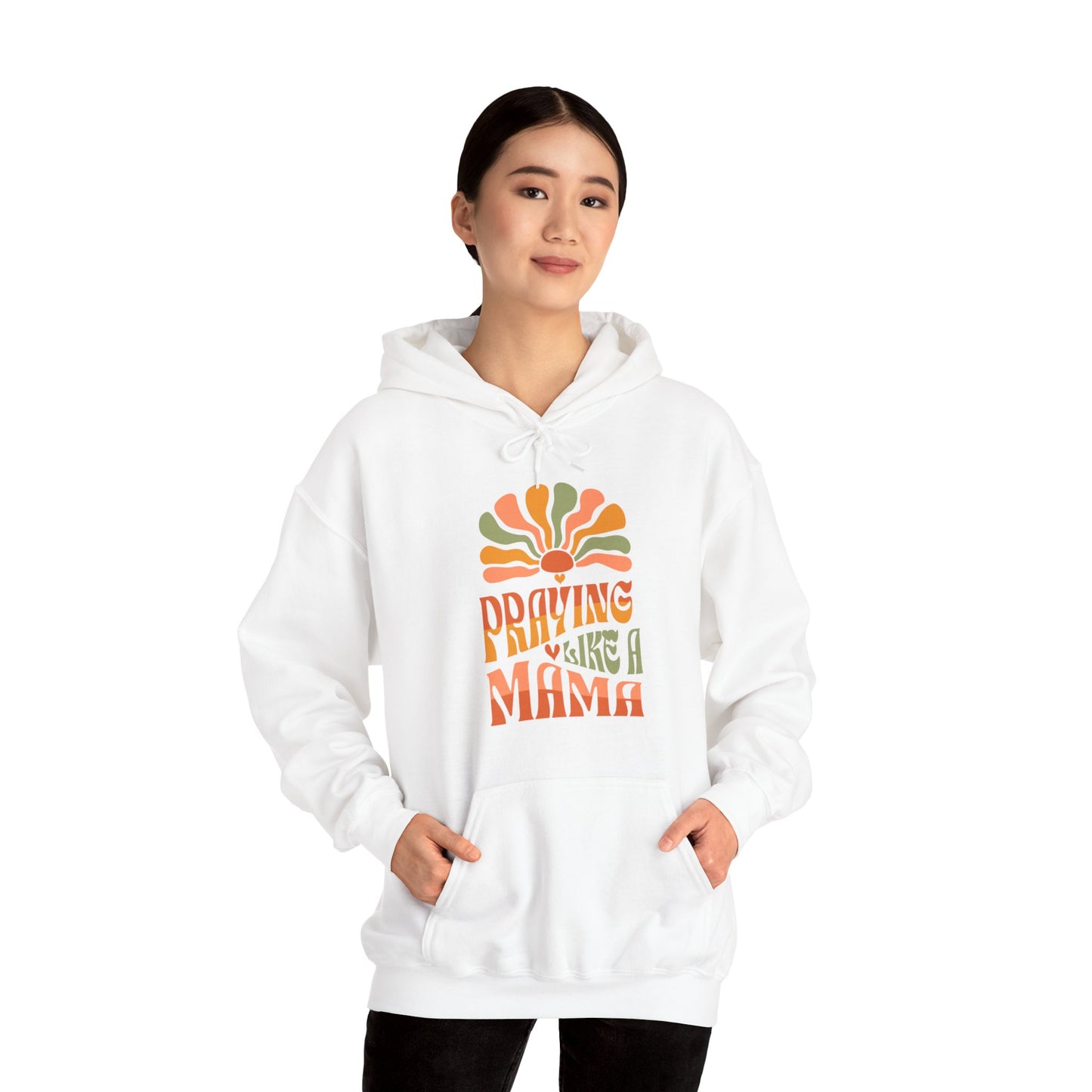 Praying Mama Gift for Mother's Day Unisex Heavy Blend™ Hooded Sweatshirt