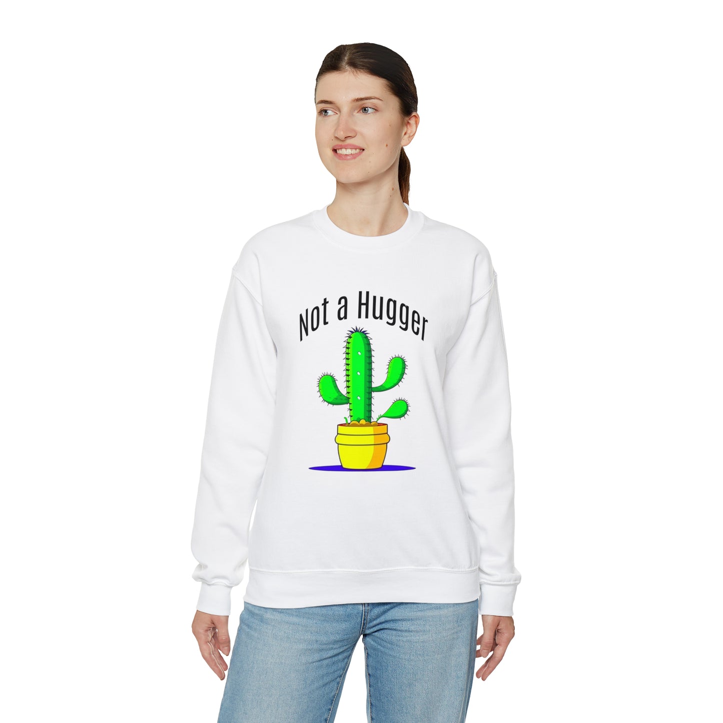 Not a Hugger Unisex Heavy Blend™ Crewneck Sweatshirt | For someone who appreciates personal space and values their own bubble!