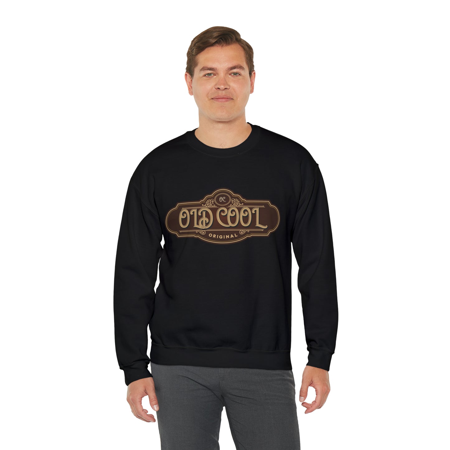 Men's Sweatshirt | Old Cool | Unisex Crewneck Sweatshirt