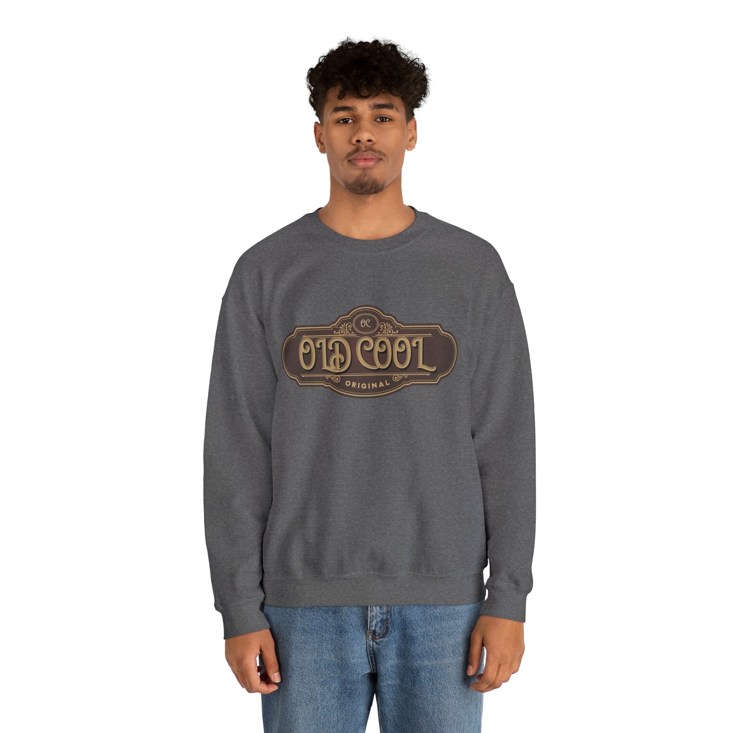 Men's Sweatshirt | Old Cool | Unisex Crewneck Sweatshirt