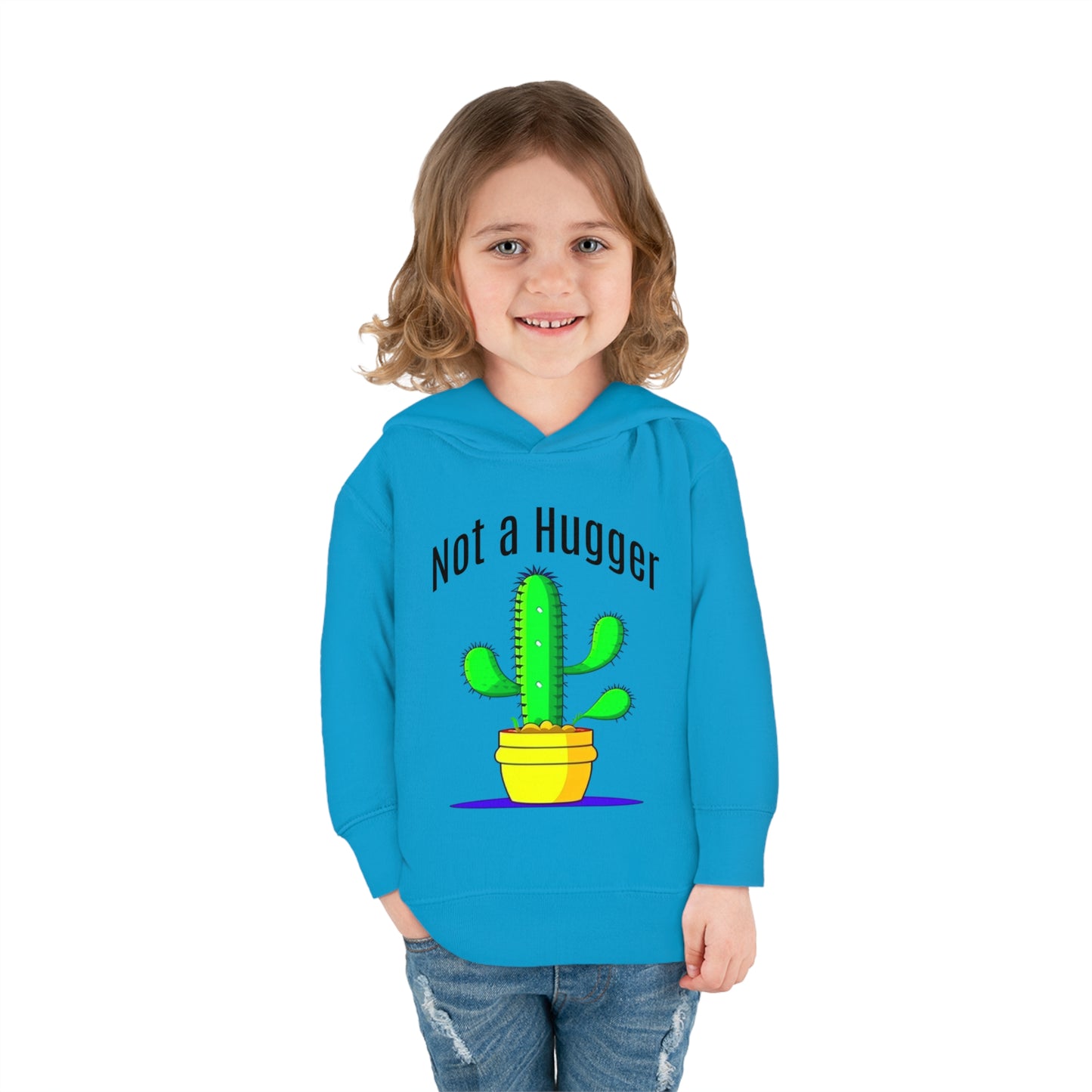 Not a Hugger Toddler Pullover Fleece Hoodie for someone who appreciates personal space and values their own bubble